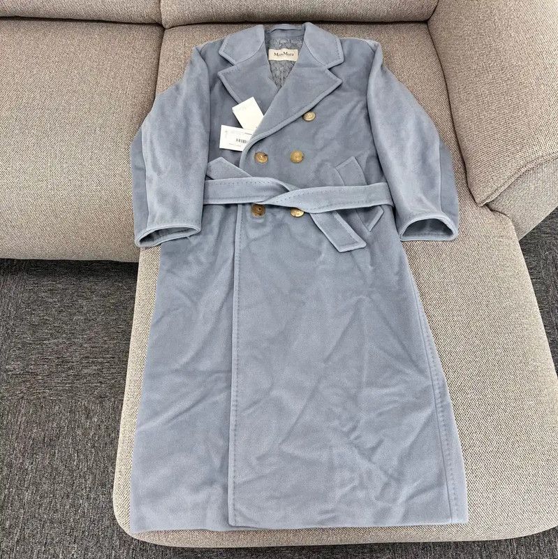 Max Mara MaxMara Sea Blue Cashmere Women's Coat 0089 Size L / US 10 / IT 46 - 1 Thumbnail