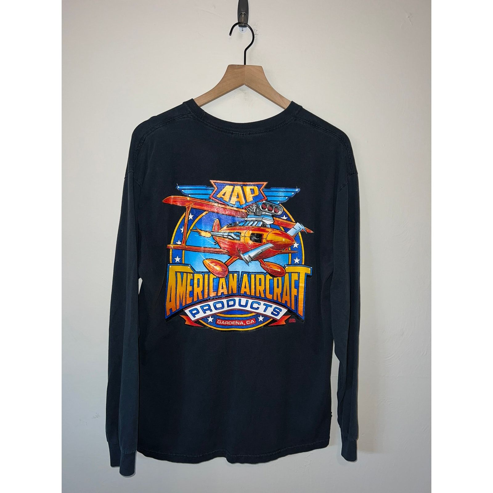 Gildan Vintage Airplane Shirt AAP American Aircraft Products Tee XL Size US XL / EU 56 / 4 - 1 Thumbnail