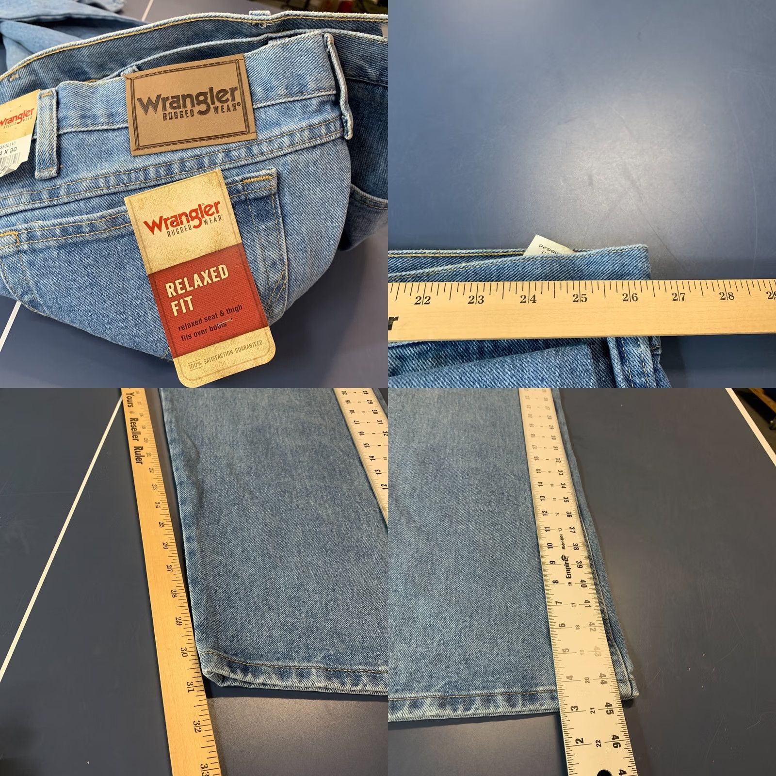Wrangler Wrangler Rugged Wear Jeans Mens Size 54x30 Light Wash Straight NWT Denim Blue 54 Big & Tall Jeans Mens Size US 38 / EU 54 - 9 Thumbnail