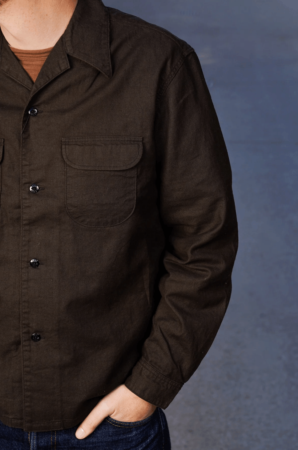 The Flat Head Flat Head "Benarga" Earth Dye L/S Size US L / EU 52-54 / 3 - 2 Thumbnail
