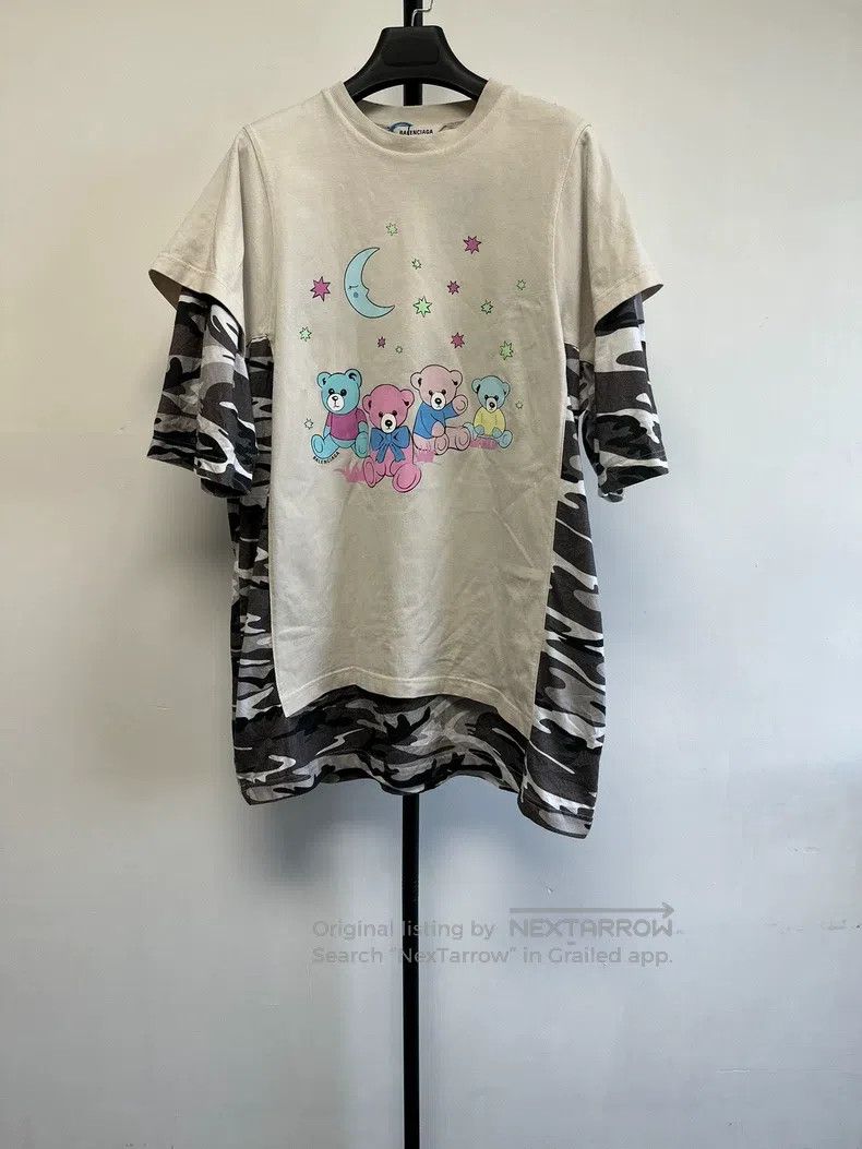 Balenciaga Balenciaga Vintage plain double-layer short-sleeve T-shirt Size XS / US 0-2 / IT 36-38 - 1 Thumbnail