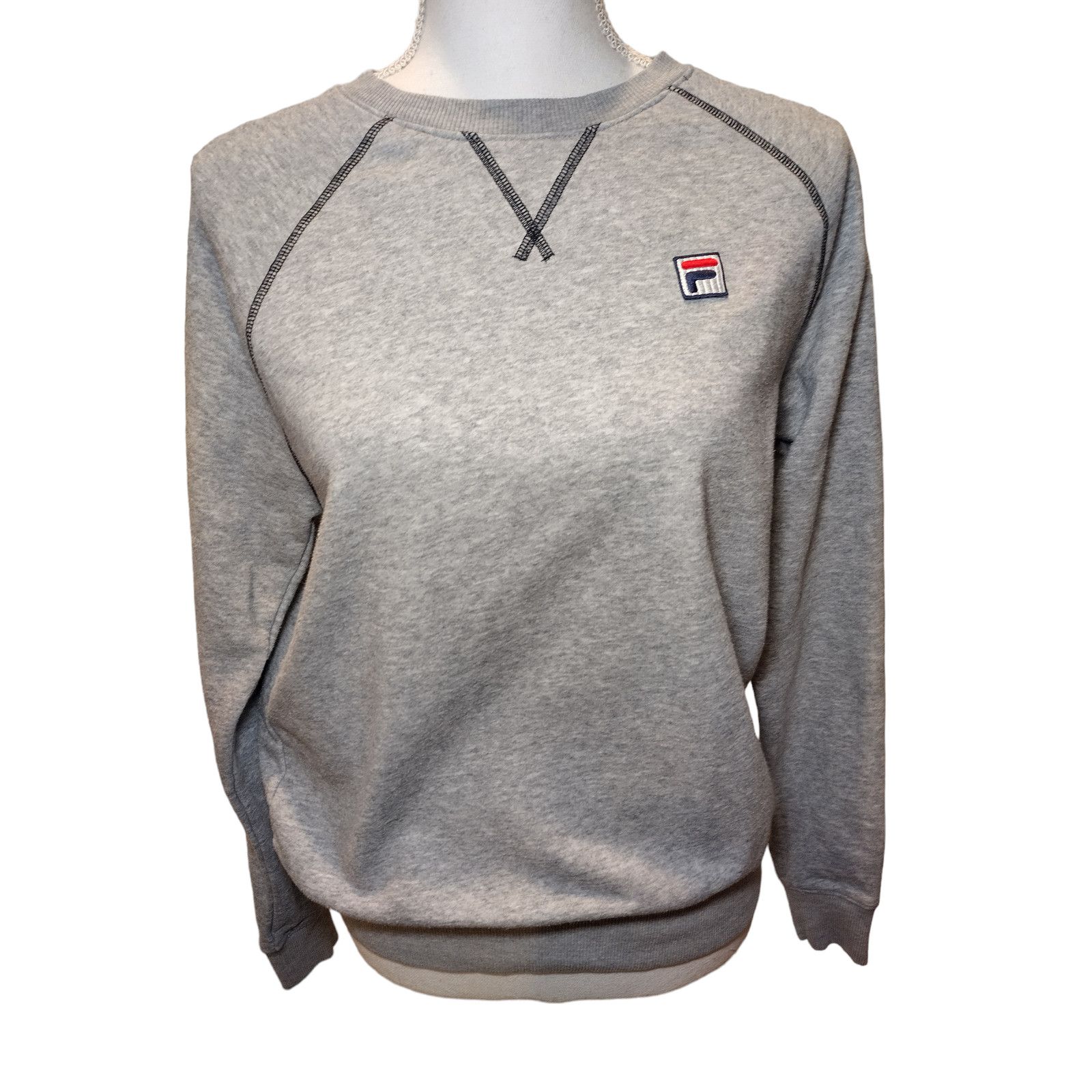Fila Fila Womens Sweatshirt Long Sleeve Crewneck Pullover Gray Sm Size S / US 4 / IT 40 - 1 Thumbnail