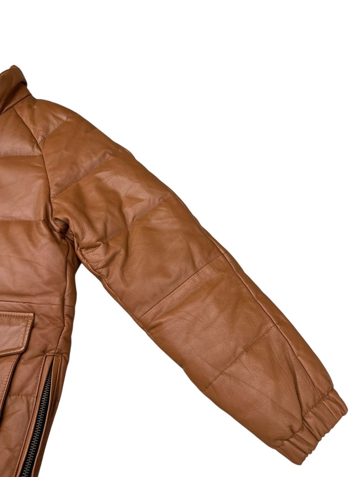 JACKROSE Jackrose Goatskin Leather Down Feather Puffer Jacket Size US M / EU 48-50 / 2 - 13 Thumbnail