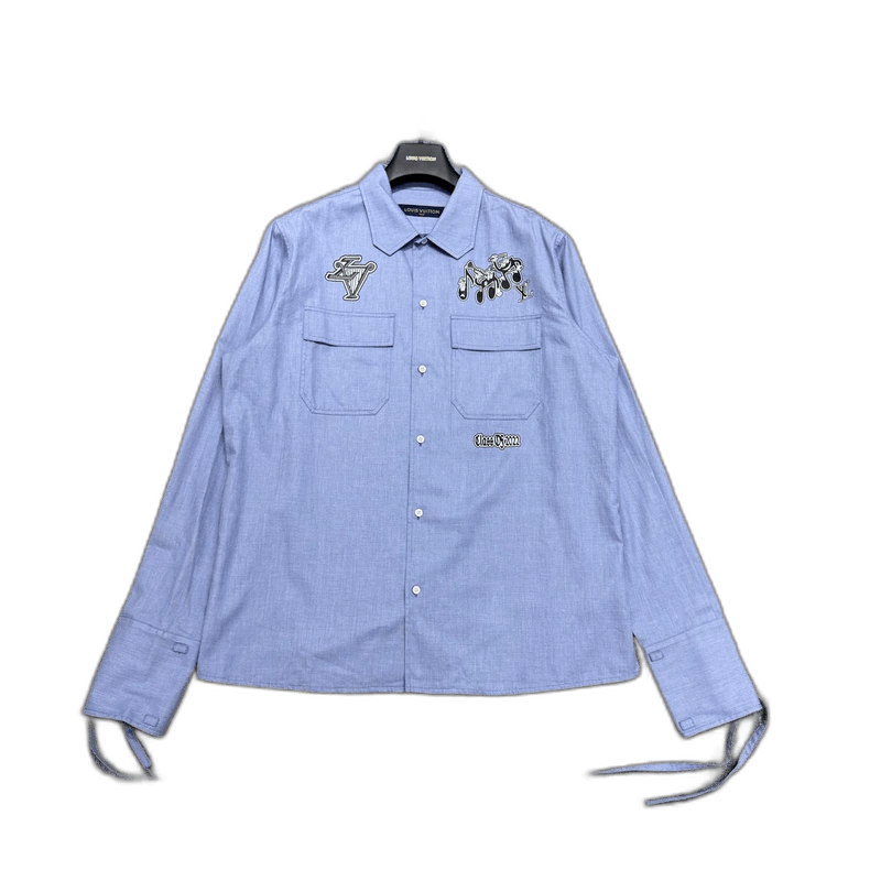 Louis Vuitton Louis Vuitton Music Note Print Shirt-2506 Size US M / EU 48-50 / 2 - 1 Thumbnail