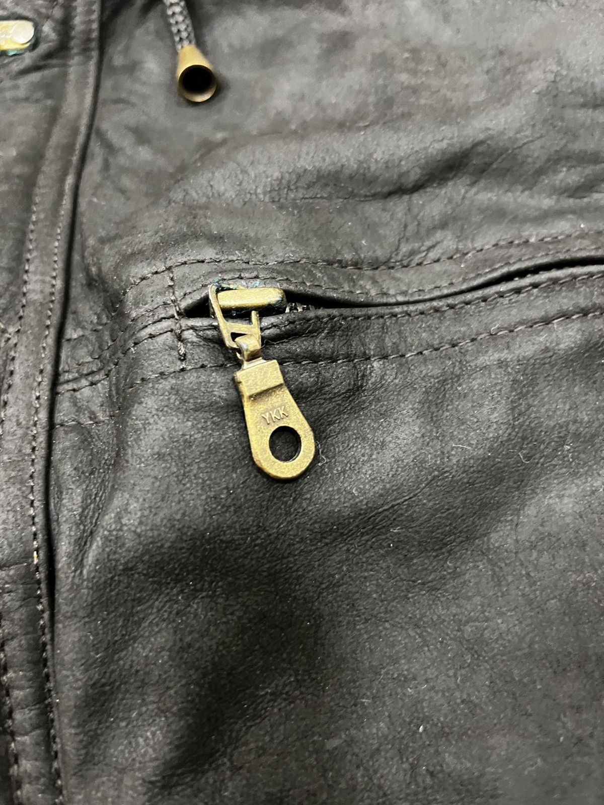 Vintage Skipper Vintage Leather Waxed Metal Lockers Fireman Jacket Size US M / EU 48-50 / 2 - 7 Thumbnail