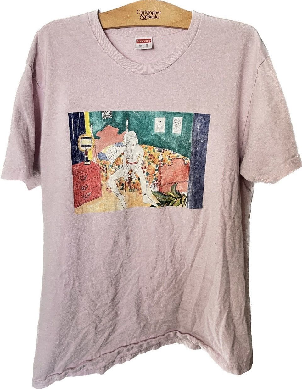 Supreme Supreme “Bedroom” Tee in Light Pink Size US L / EU 52-54 / 3 - 1 Thumbnail