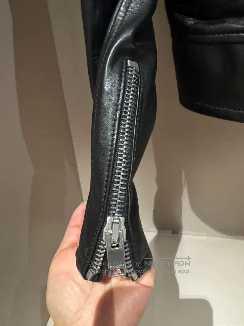 Saint Laurent Paris Saint Laurent Paris size 36 Women's Motorcycle Leather Jac Size S / US 4 / IT 40 - 4 Thumbnail