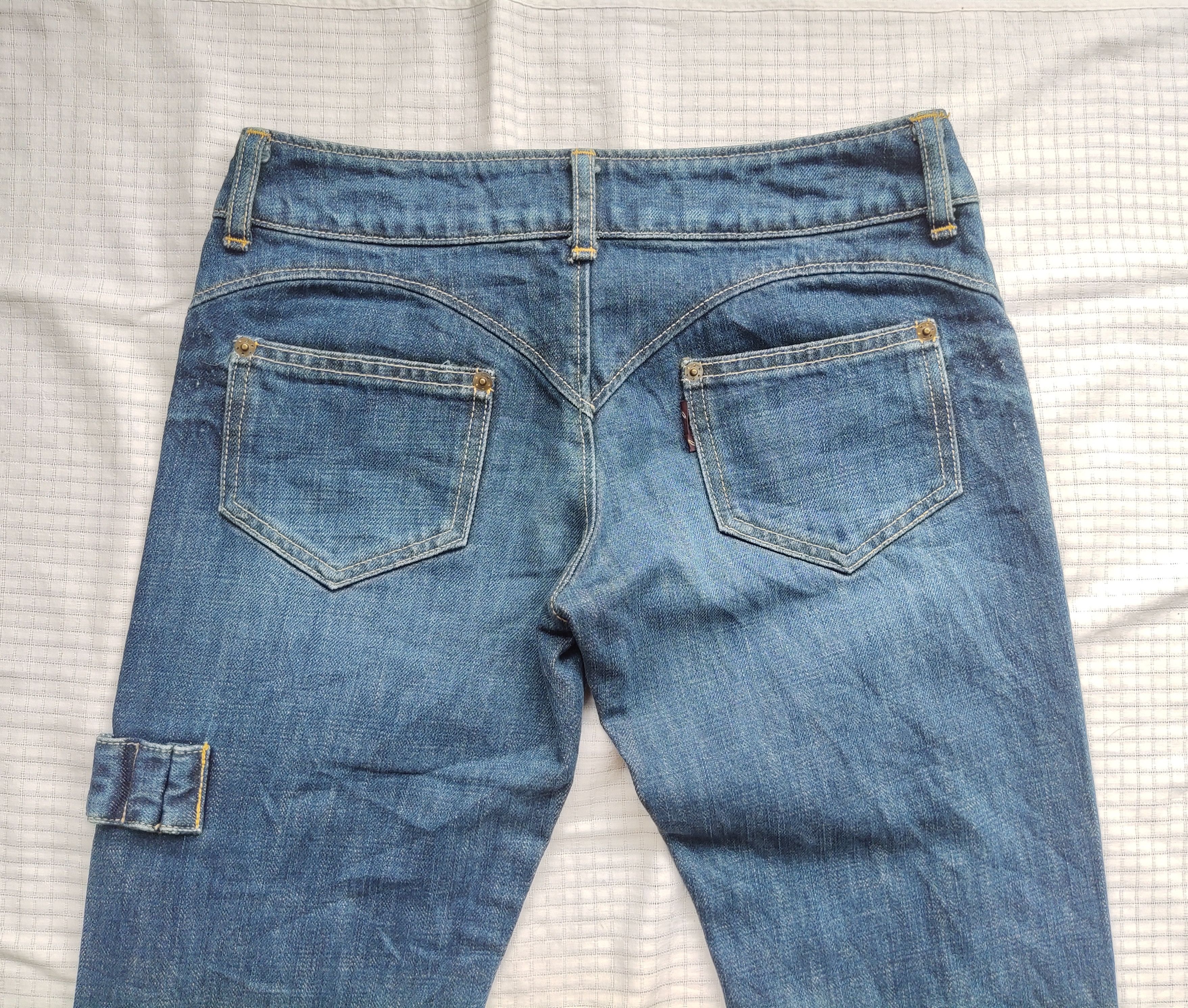 Japanese Brand (P170) Jacky's Bootcut Low waist Blue Jeans Edam Japan XS Size 27" / US 4 / IT 40 - 9 Thumbnail
