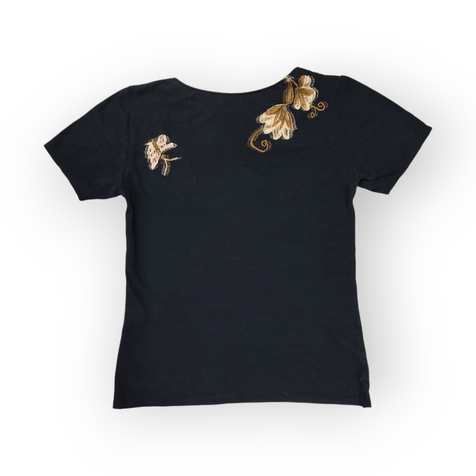 Issey Miyake HEART HAAT Issey Miyake Artistic Floral Top T-shirt Size S / US 4 / IT 40 - 6 Thumbnail