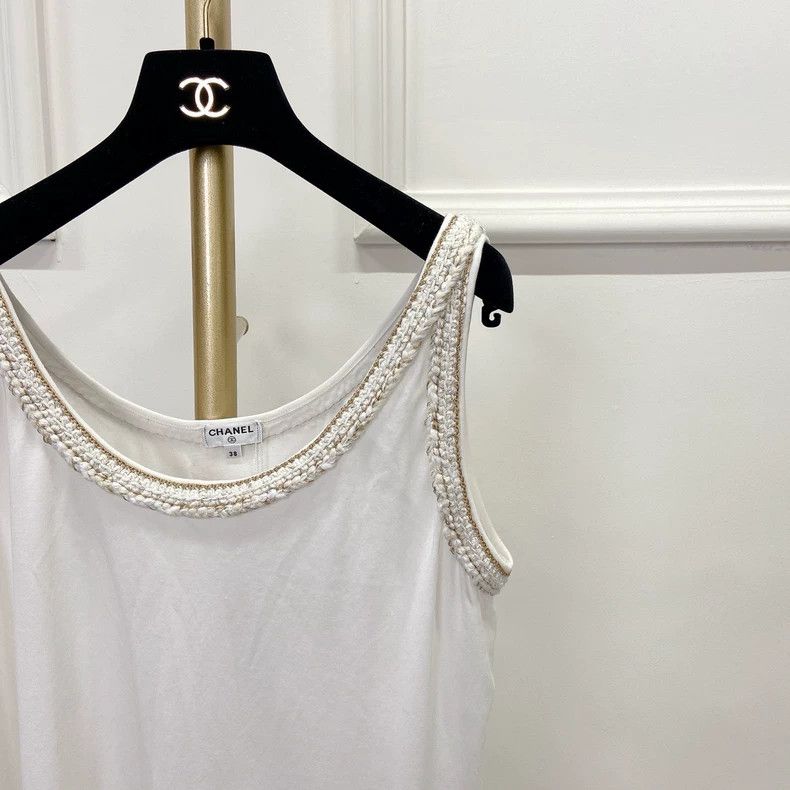 Chanel Chanel White sleeveless top Size XS / US 0-2 / IT 36-38 - 3 Thumbnail
