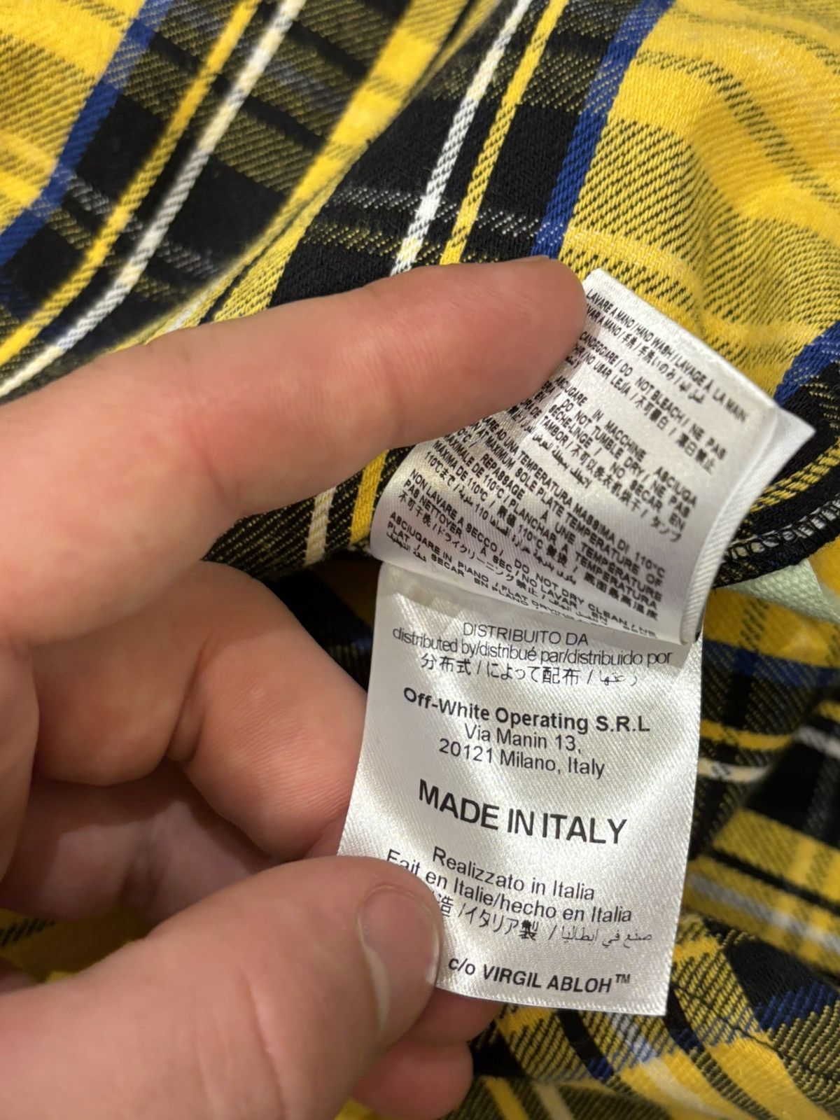 Off-White Off-White Diagonal Flannel Size US XS / EU 42 / 0 - 6 Thumbnail