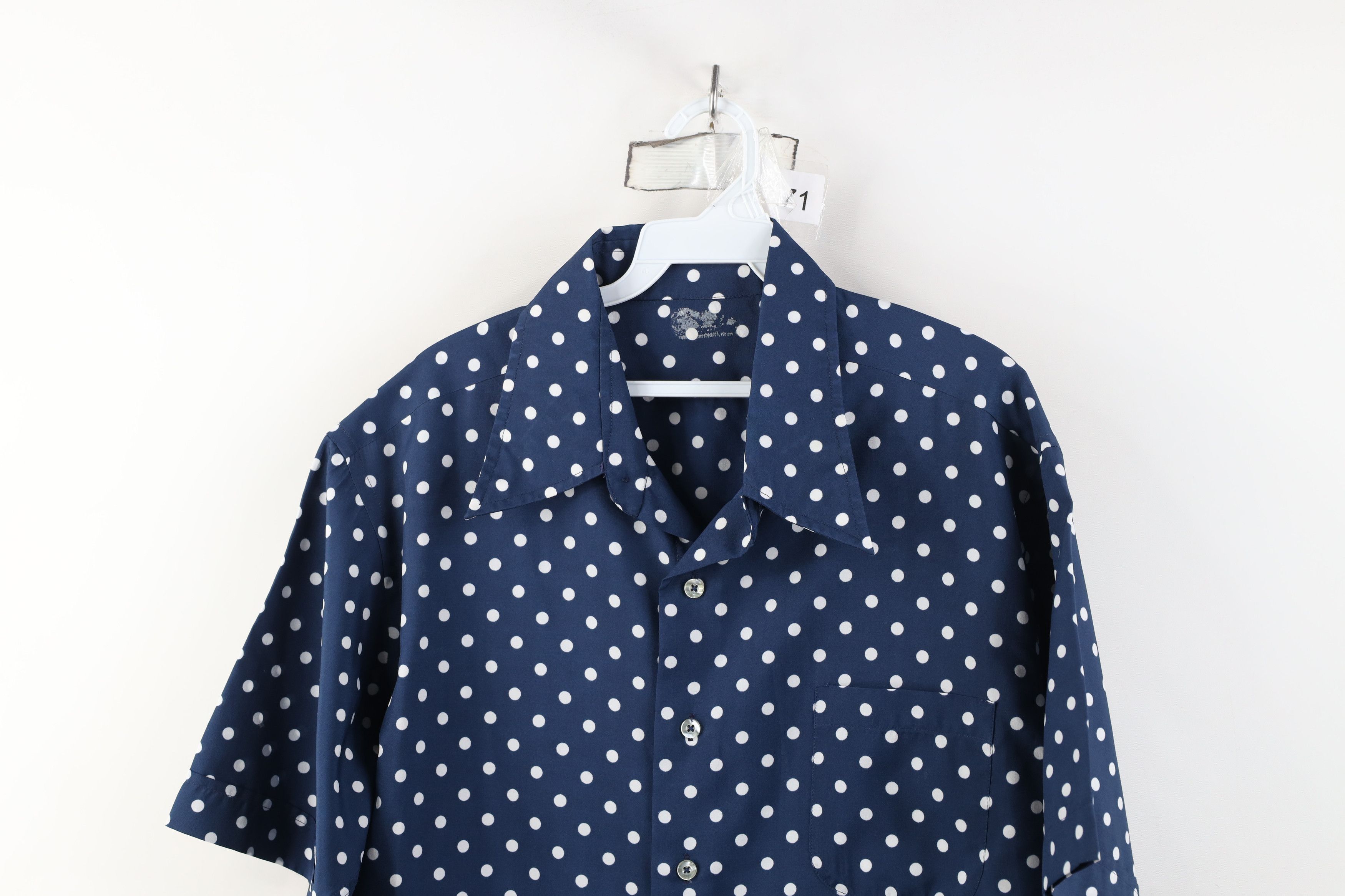 Vintage Vintage 70s Streetwear Short Sleeve Collared Button Shirt Size US XL / EU 56 / 4 - 2 Thumbnail