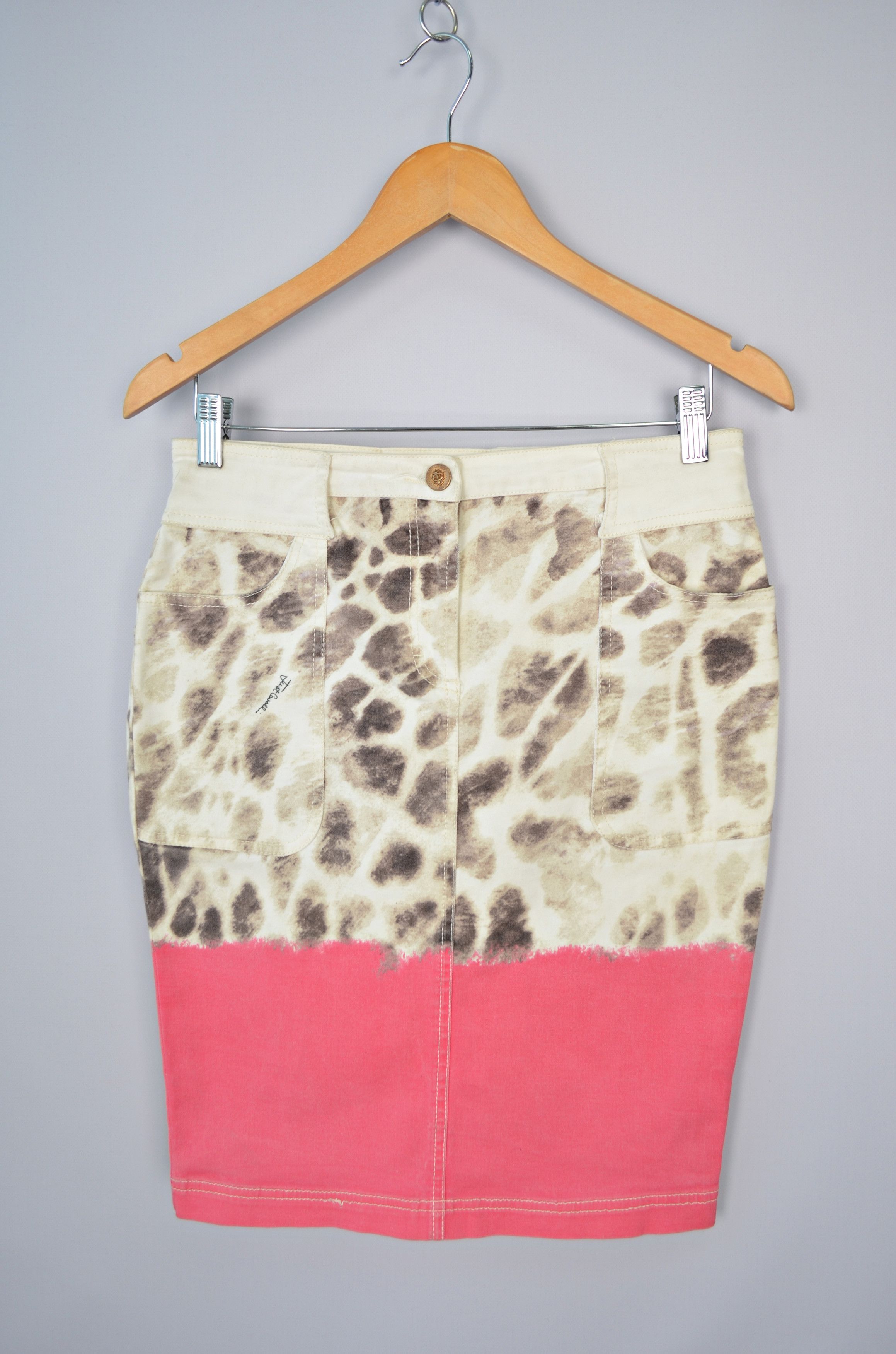 Just Cavalli × Roberto Cavalli Roberto Cavalli Just Animal Leopard Print Skirt 42\US6 Size 28" / US 6 / IT 42 - 1 Thumbnail