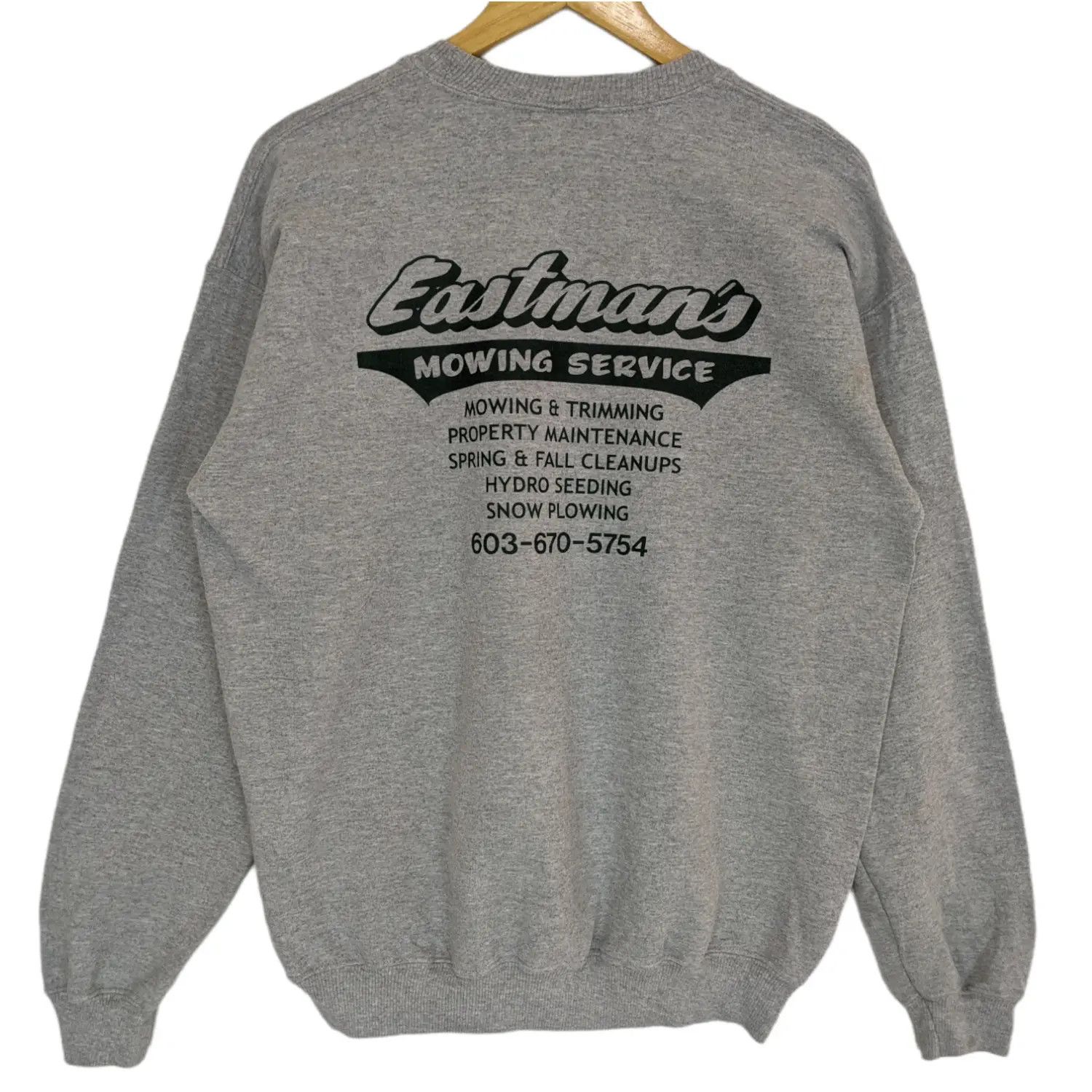 American Apparel × Gildan EASTMANS Mowing Service Jumper Sweatshirt Size US M / EU 48-50 / 2 - 4 Thumbnail