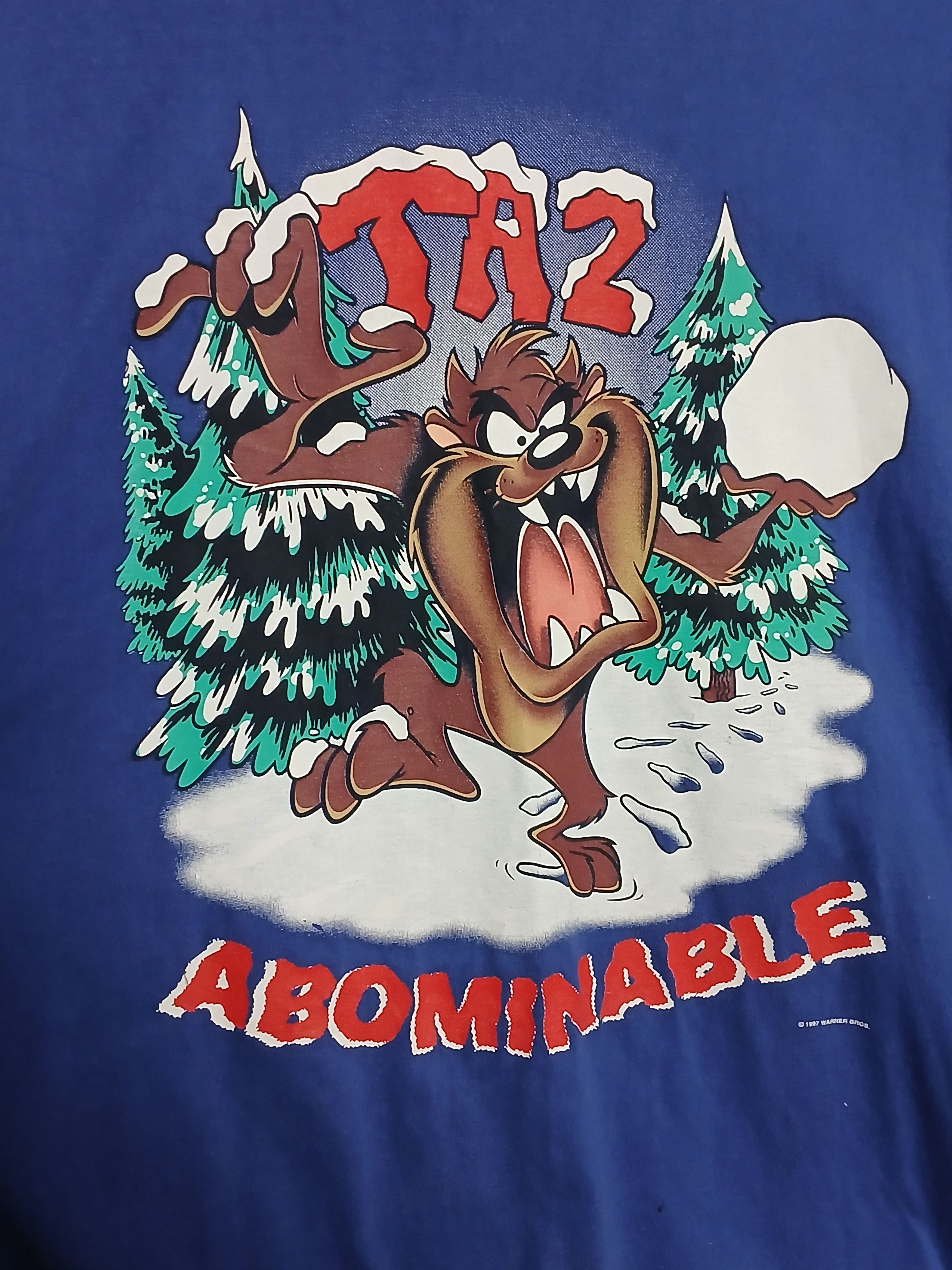 Cartoon Network × Vintage Vintage 1997 Looney Tunes Taz T-Shirt Size US XL / EU 56 / 4 - 3 Thumbnail