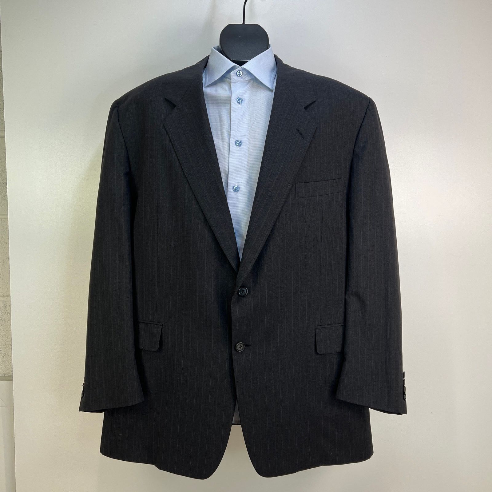 Eton Eton Twill Cotton Blue Shirt Long Sleeves Button Down Size US XL / EU 56 / 4 - 9 Thumbnail
