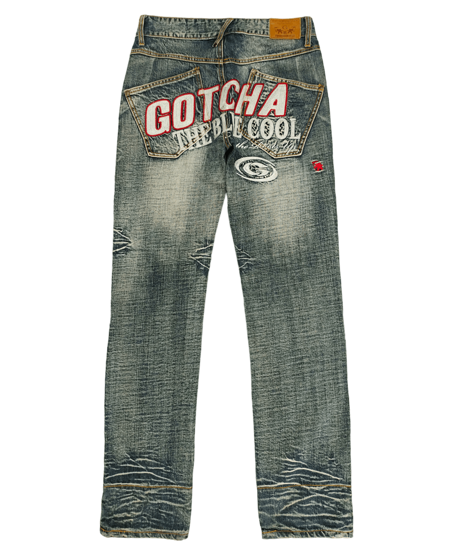 Gotcha Gotcha Clawmark Embroidered Denim jeans Undercovers Style Size US 32 / EU 48 - 1 Thumbnail