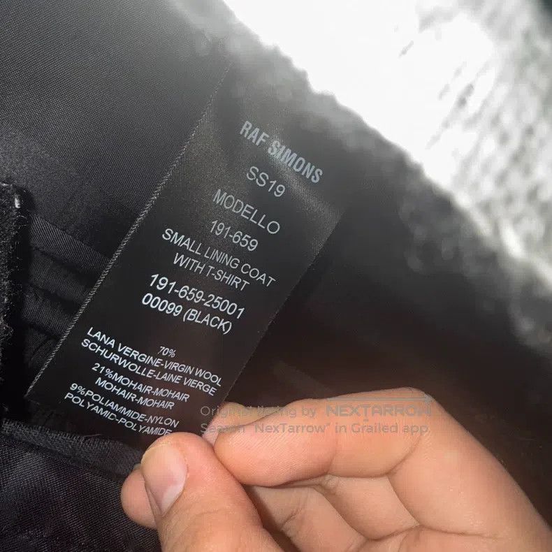 Raf Simons Raf Simons 2019SS black show coat Size US S / EU 44-46 / 1 - 5 Thumbnail