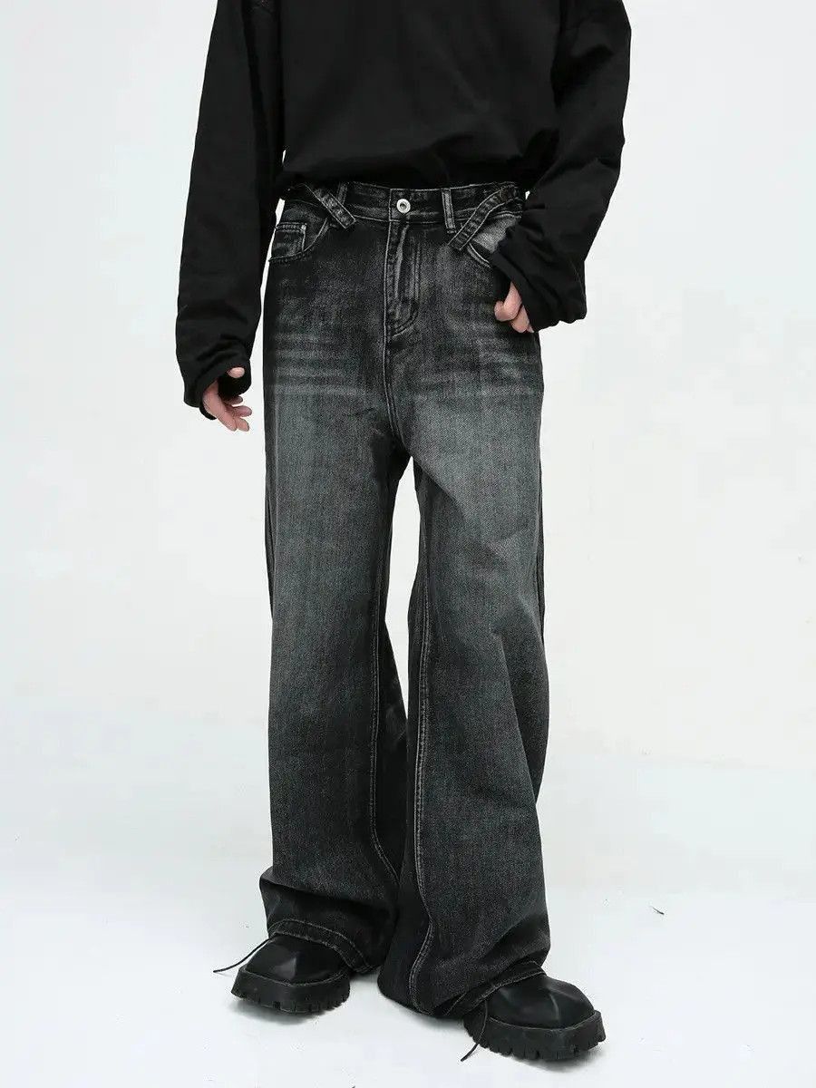 Japanese Brand Retro straight high street loose jeans Size US 32 / EU 48 - 3 Thumbnail