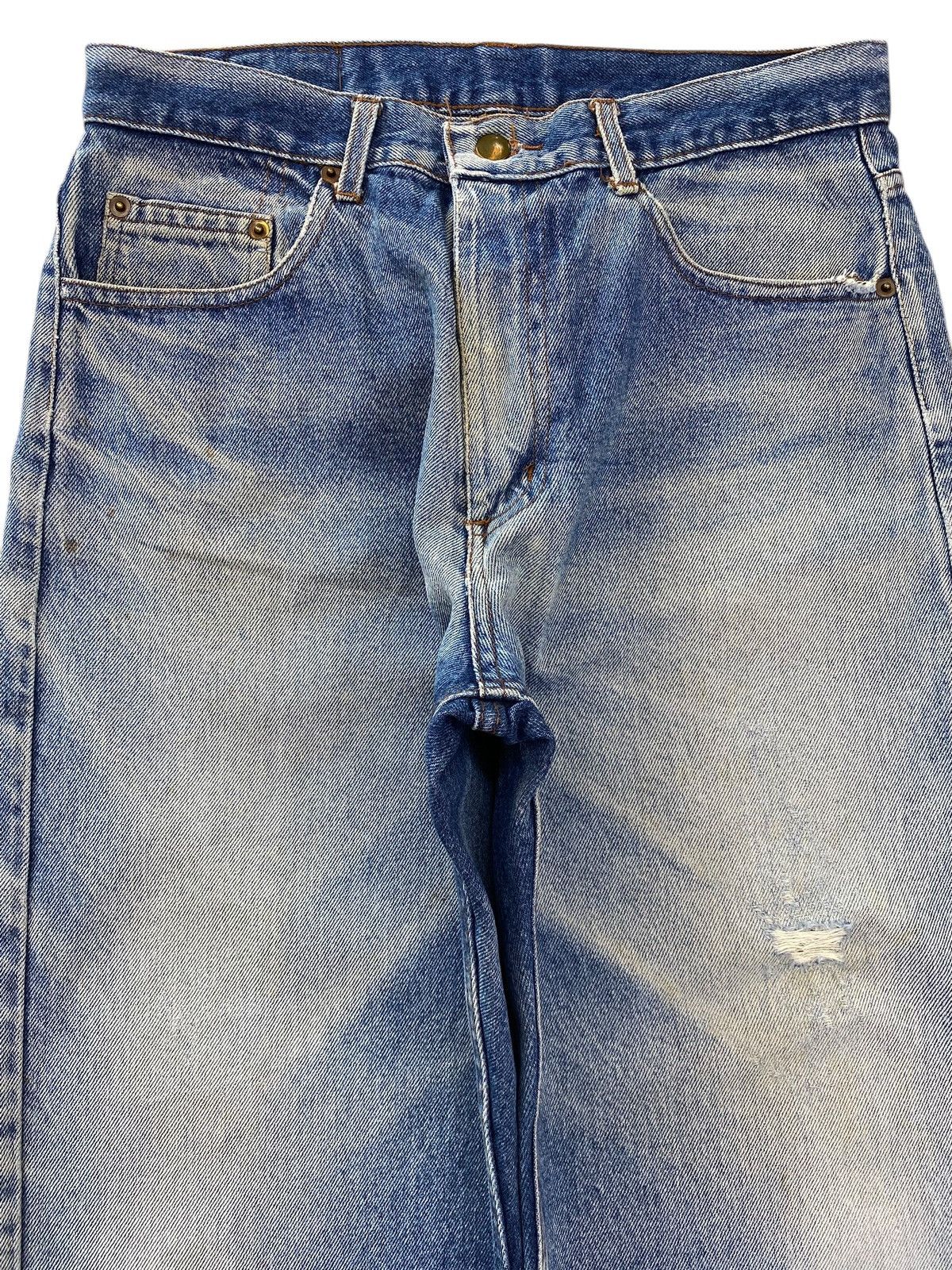Japanese Brand Japanese Brand Faded Wash Whiskered Style Straight Leg Jeans Size US 31 - 2 Thumbnail