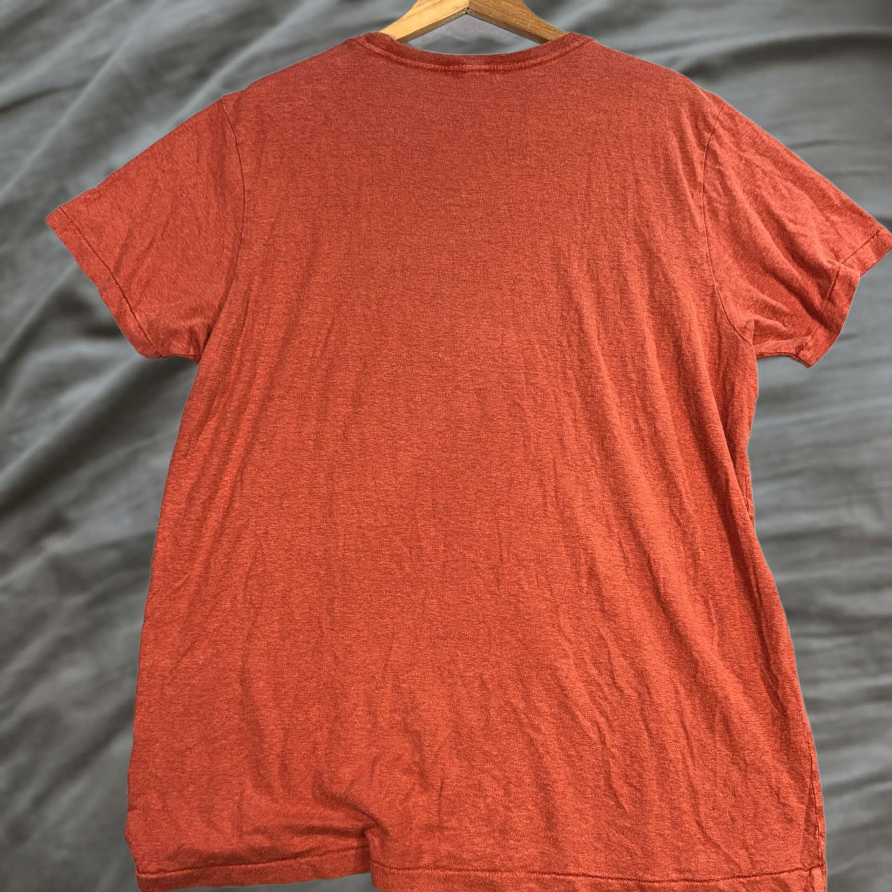 Vintage Wellen Shirt Mens 2XL Orange Heather Crewneck Solid Casual Tee Size US XXL / EU 58 / 5 - 1 Thumbnail