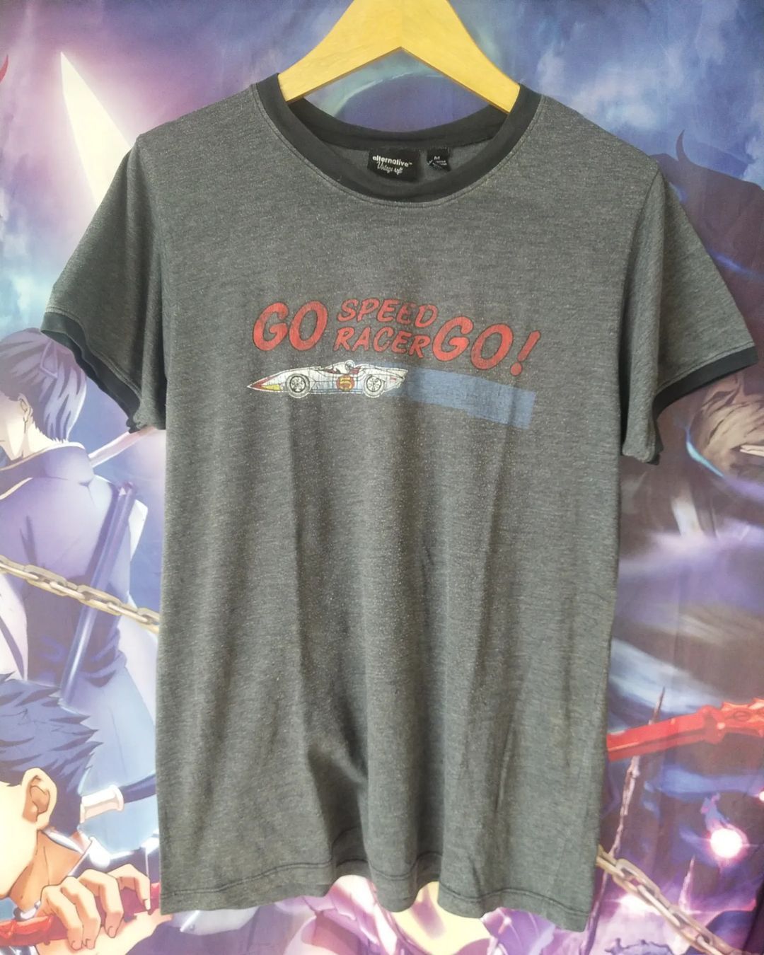 Anime × Japanese Brand × Vintage Vintage Y2K Mach GoGoGo Speed Racer Anime Ringer Tees Size US M / EU 48-50 / 2 - 1 Thumbnail