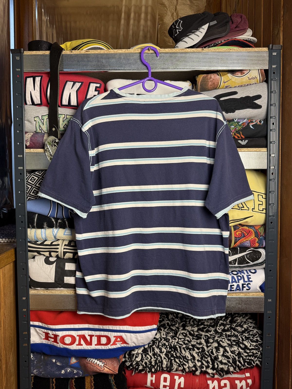 Yves Saint Laurent Vintage 90s Yves Saint Laurent YSL Striped Tee Tshirt Size US XL / EU 56 / 4 - 2 Thumbnail