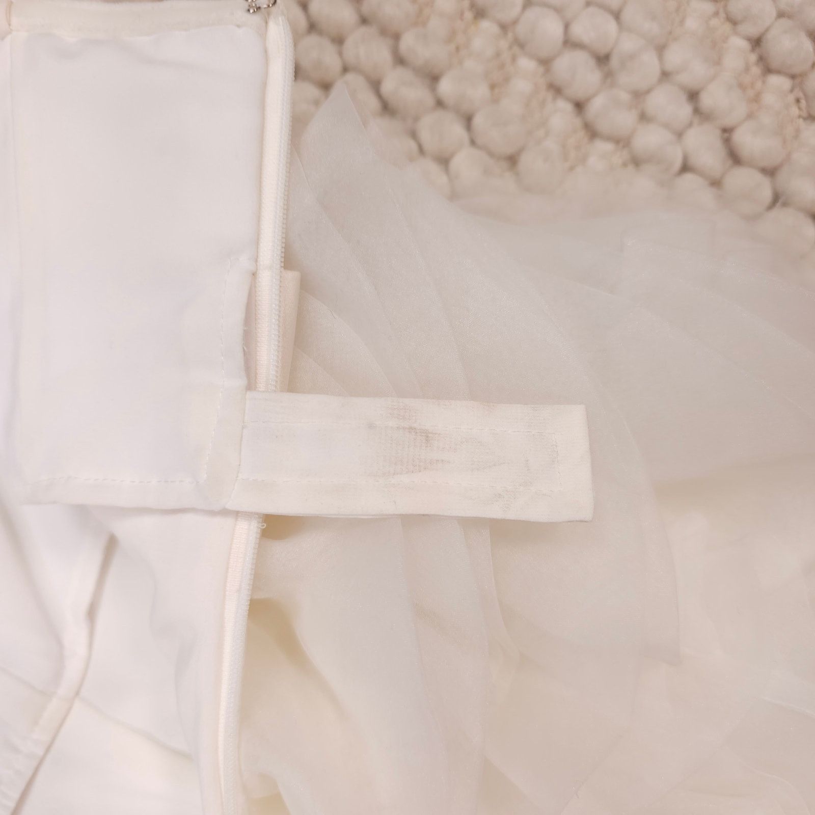 Other Jovani 100% Silk Strapless Mini Bubble Dress White Sz 2 Size XS / US 0-2 / IT 36-38 - 11 Thumbnail