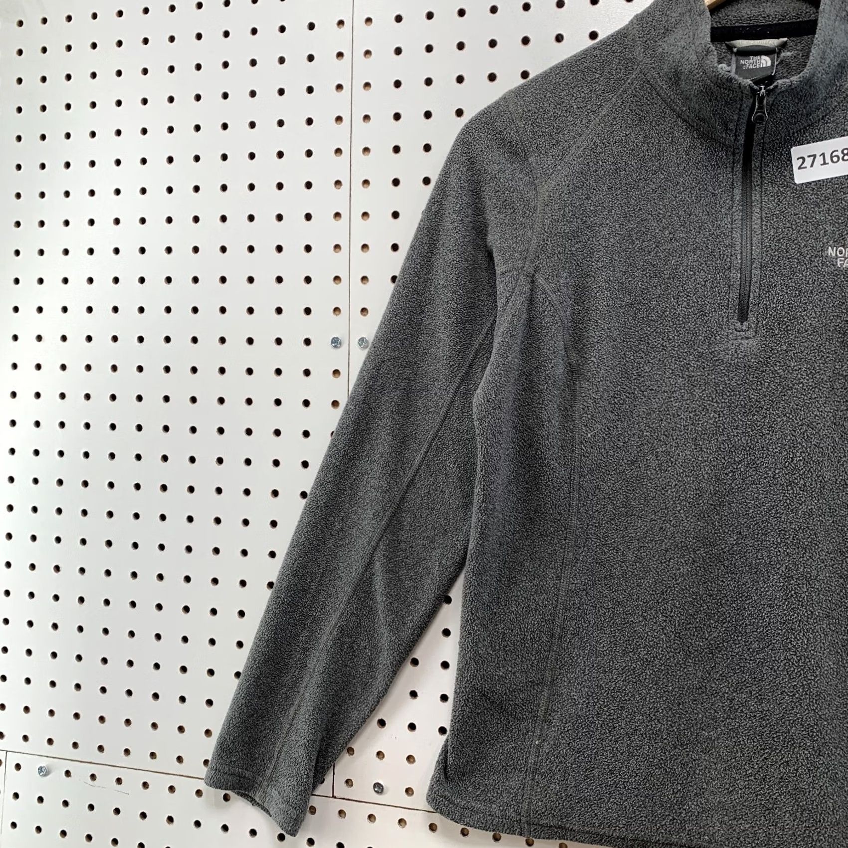 The North Face The North Face Sweater Womens S Gray Zip Pullover White Logo Women Fits 18x23 Size S / US 4 / IT 40 - 3 Thumbnail
