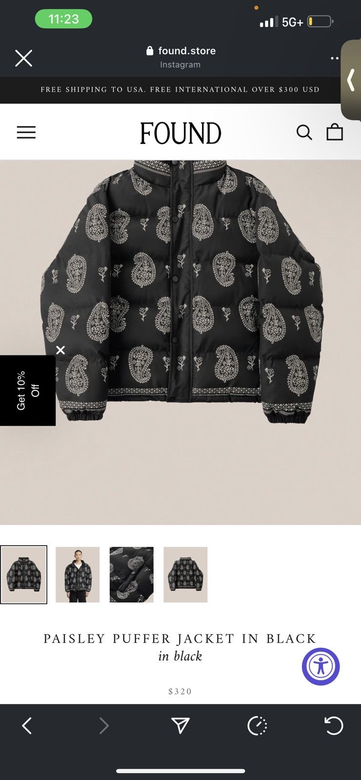 Profound Aesthetic Profound puffer jacket Size US M / EU 48-50 / 2 - 8 Thumbnail