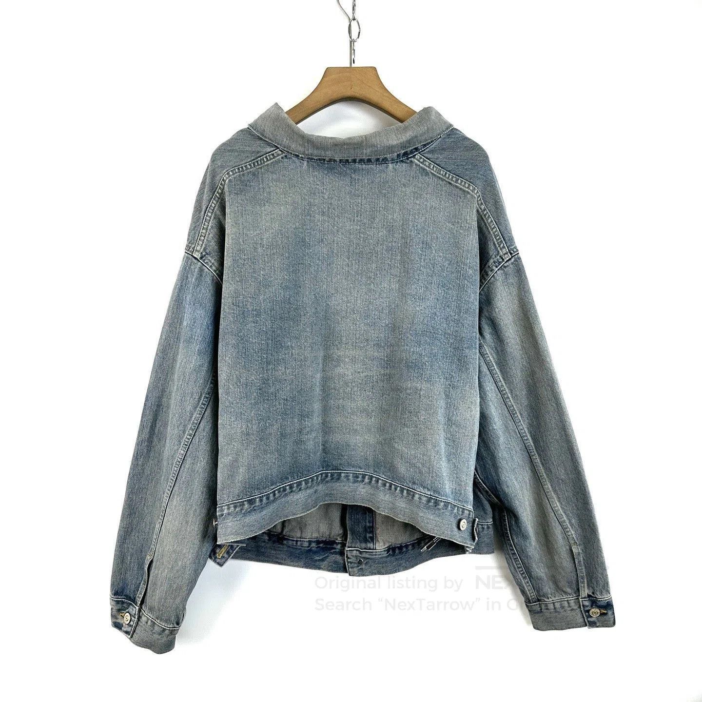 Balenciaga Balenciaga Washed Distressed Denim Jacket. Size S / US 4 / IT 40 - 2 Thumbnail