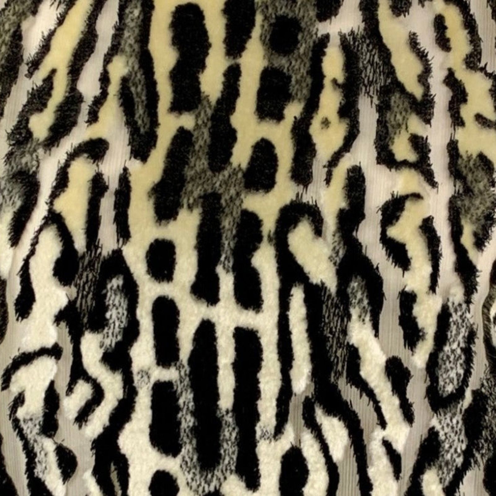 Giambattista Valli GIAMBATTISTA VALLI XS White Black Silk Animal Print T-Shirt Size XS / US 0-2 / IT 36-38 - 2 Thumbnail