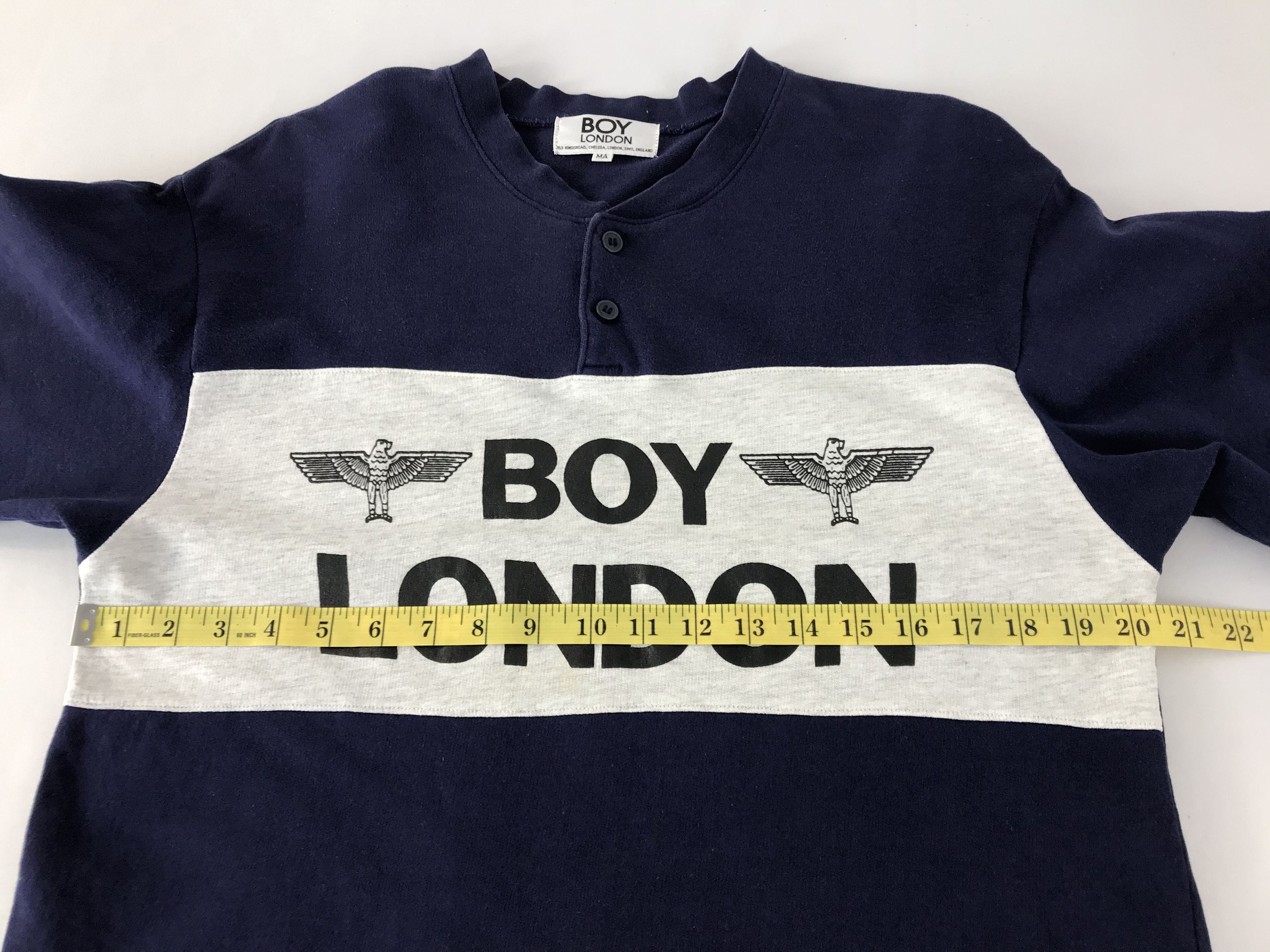 Boy London Boy London Big Logo Half Button Long Sleeve T.Shirt Size US M / EU 48-50 / 2 - 8 Thumbnail