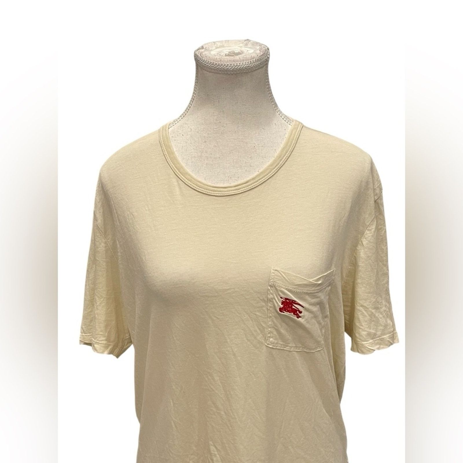 Burberry Burberry Cream Cotton Shirt Size:XL Size XL / US 12-14 / IT 48-50 - 2 Thumbnail