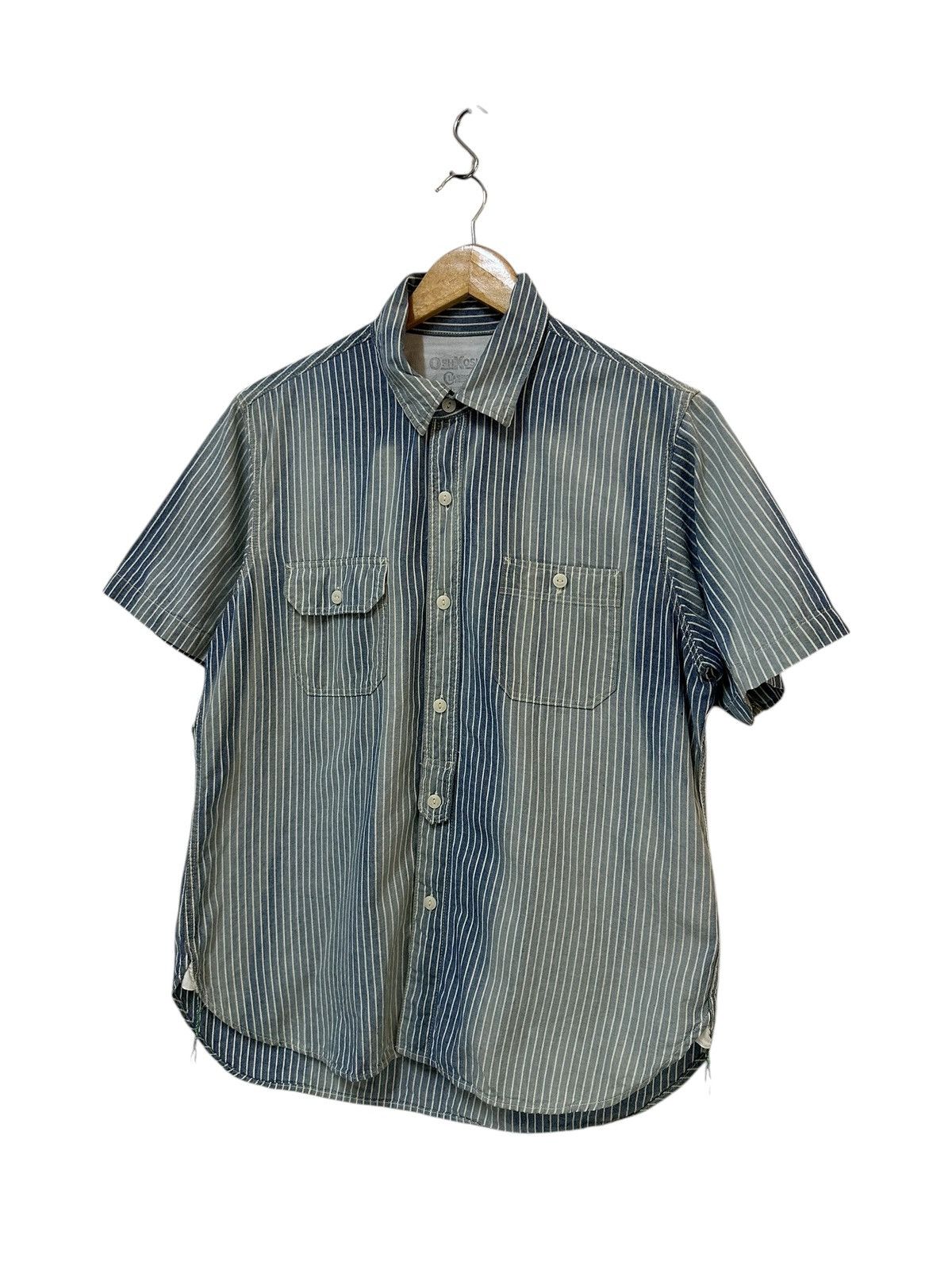 Oshkosh × Vintage oshkosh hickory stripes selvedge shirts Size US L / EU 52-54 / 3 - 2 Thumbnail