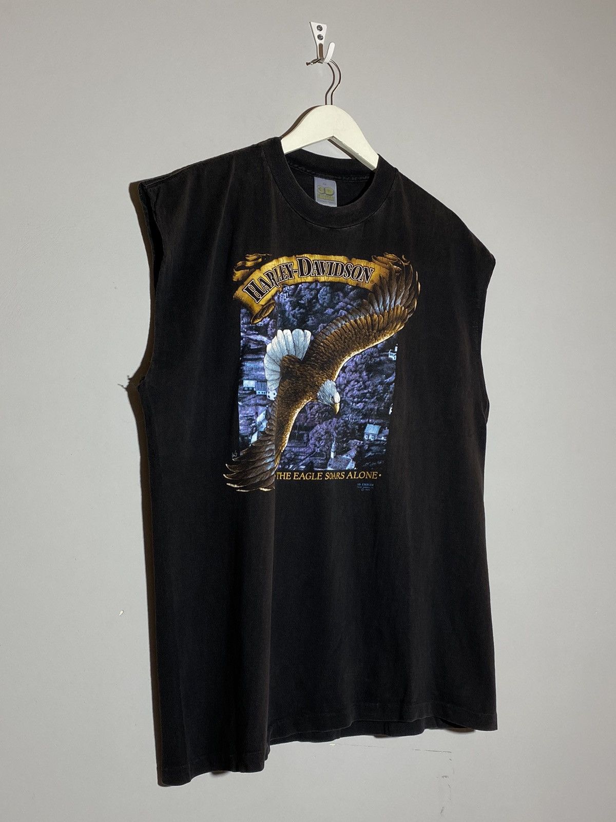 Harley Davidson × Vintage Vintage 1989 3D Emblem Harley Davidson Miluwaukee Size US XL / EU 56 / 4 - 5 Thumbnail