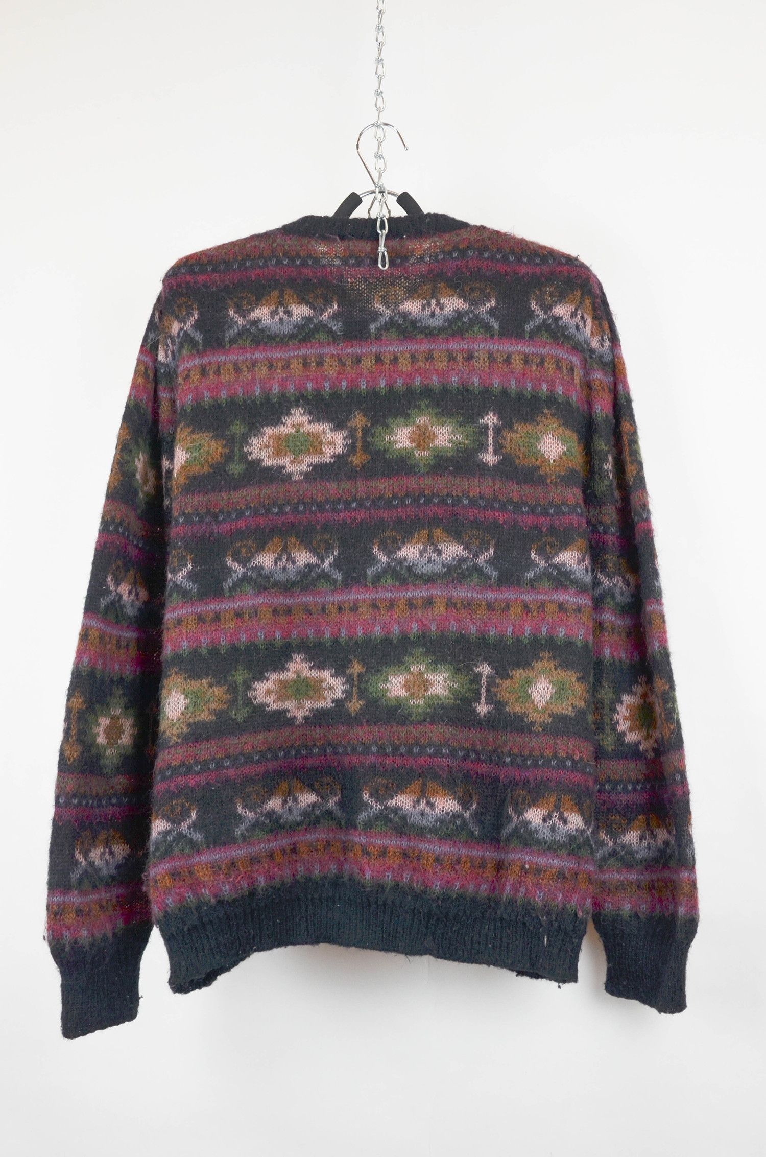 Vintage Vintage Sabri & Lory Italian Mohair Knit Cardigan - L Size L / US 10 / IT 46 - 2 Thumbnail