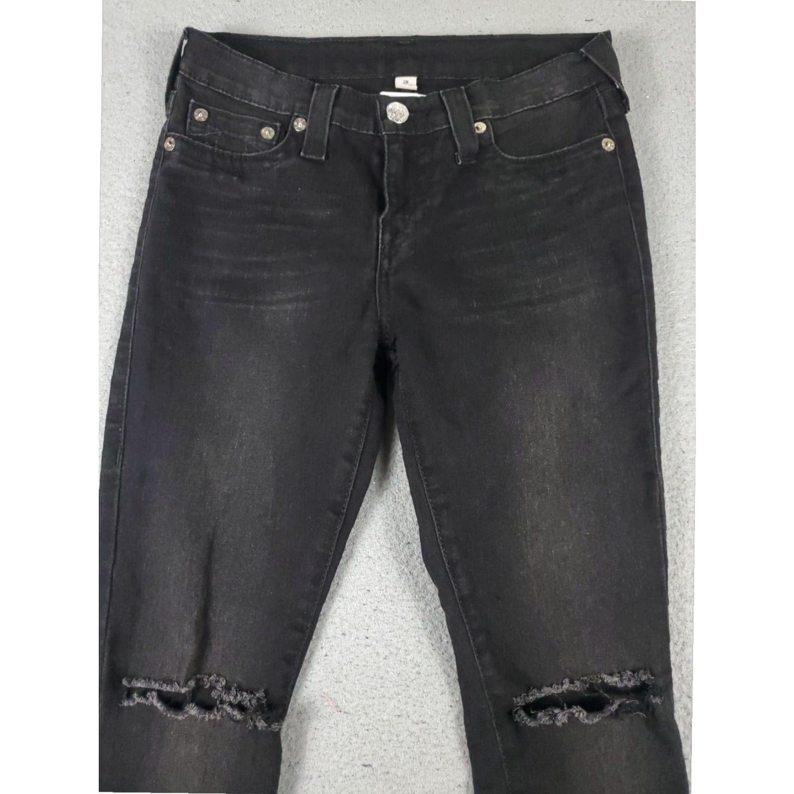 True Religion True Religion Jeans Womens Gray Straight 5-Pocket Size 28 Size 28" / US 6 / IT 42 - 2 Thumbnail