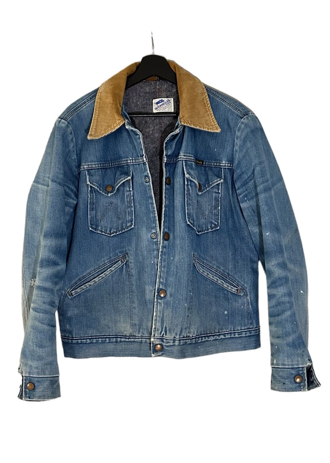 image of Made In USA x Vintage 60S Wrangler No Fault Blanket Lined Denim Jacket in Blue, Men's (Size Medium)