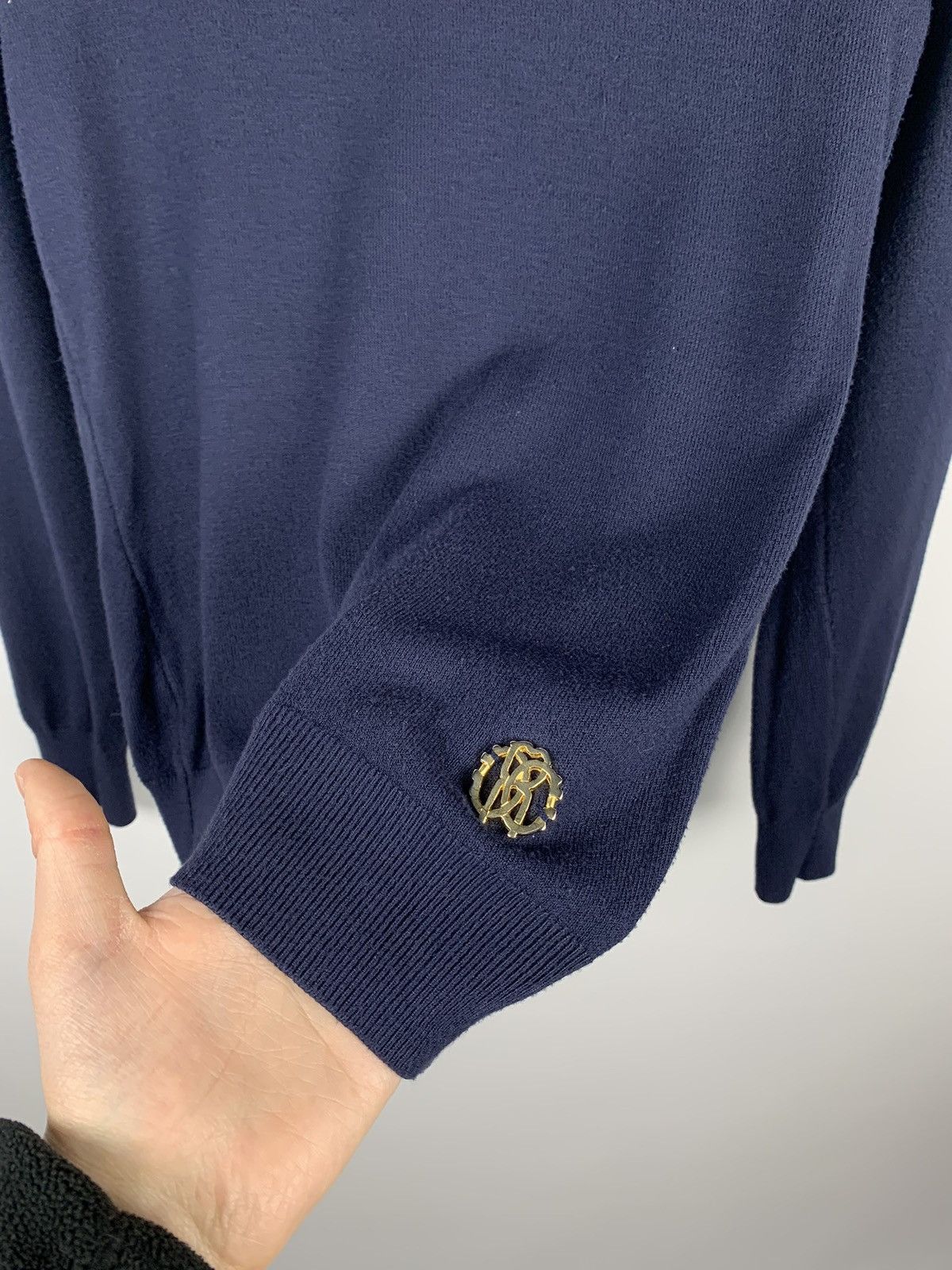 Roberto Cavalli Roberto Cavalli Blue Viscose Sweater Women’s Jumper Size M Size M / US 6-8 / IT 42-44 - 4 Thumbnail