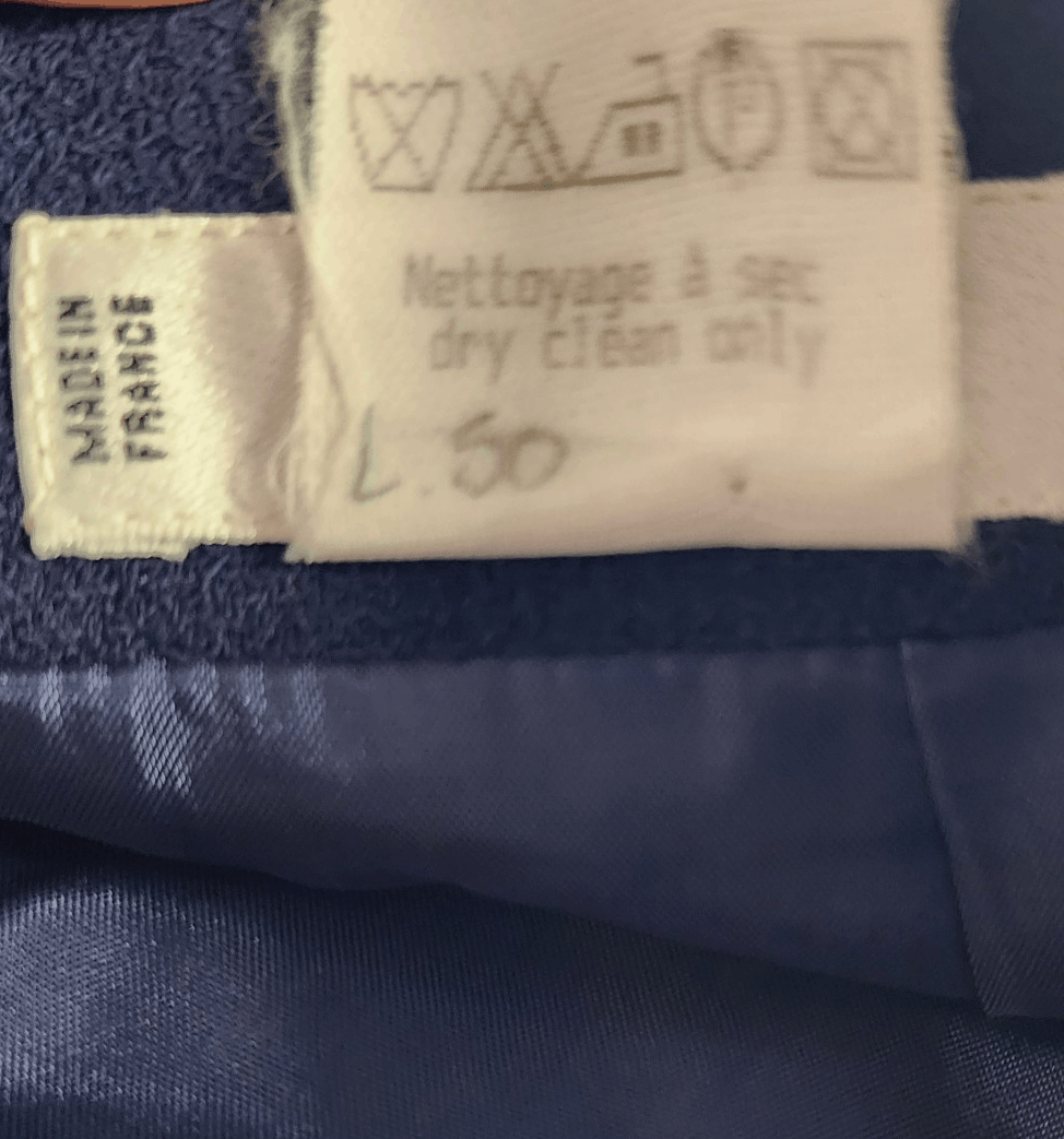 Celine Celine Wool Skirt US 10 Blue Zip Closure Slim Fit Designer Size 32" / US 10 / IT 46 - 5 Thumbnail