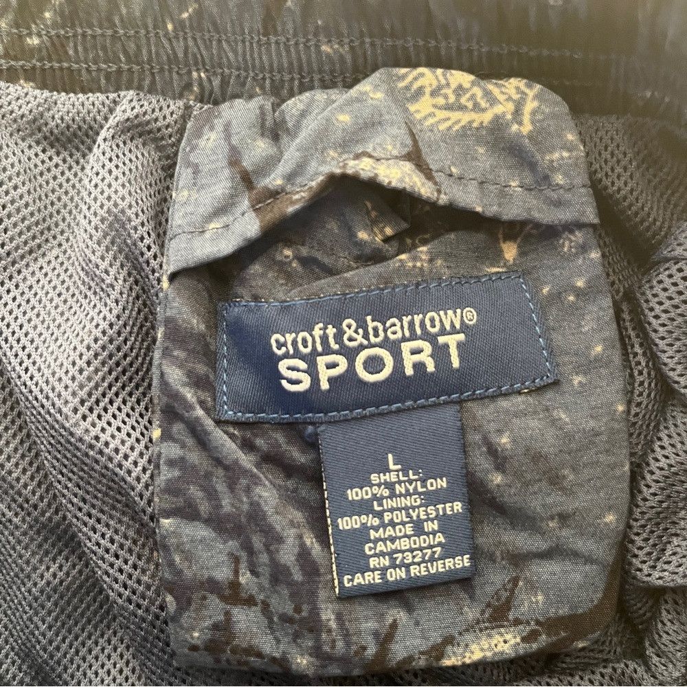 Croft & Barrow Men’s Croft and Barrow Sport Lined Swim Trunks Blue Large Size US 38 / EU 54 - 6 Thumbnail
