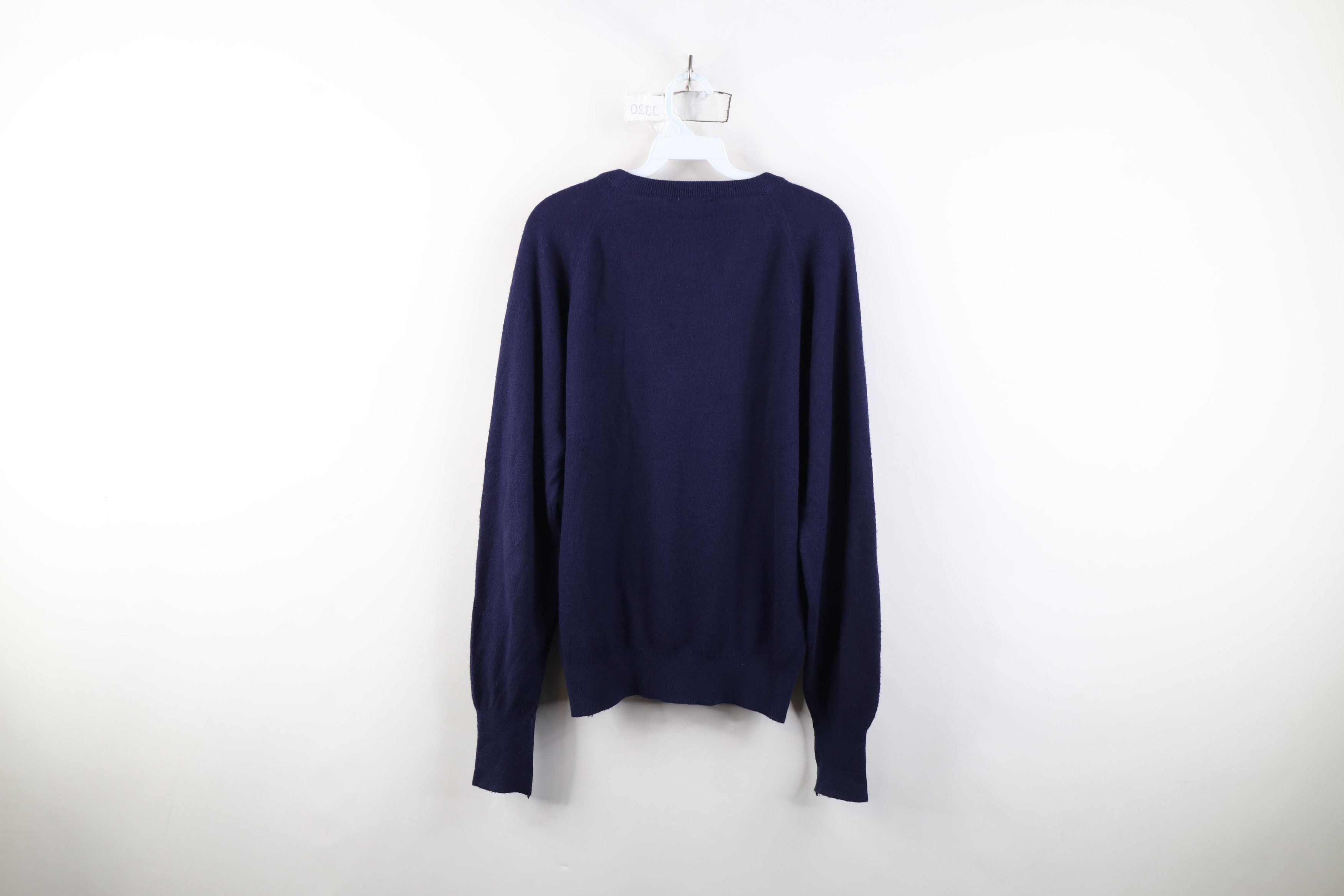 Vintage Vintage 70s Streetwear Soft Knit V-Neck Sweater Blue USA Size US M / EU 48-50 / 2 - 9 Thumbnail