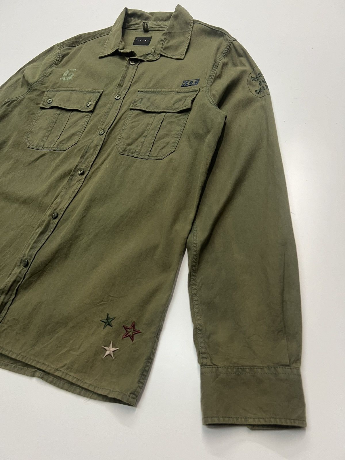 Sisley 🔥SISLEY SHIRT DOUBLE POCKET LONGSLEEVE Size US M / EU 48-50 / 2 - 2 Thumbnail