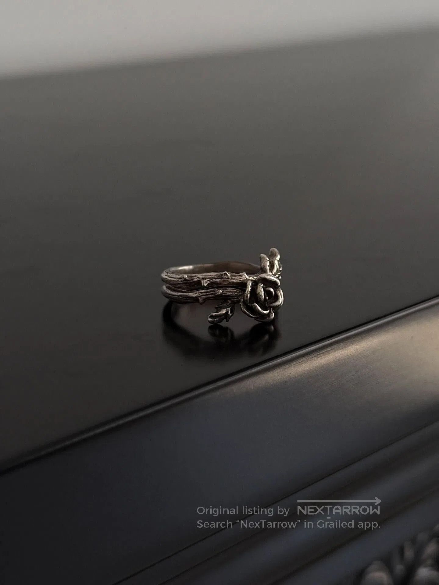 Jean Paul Gaultier Jean Paul Gaultier Thorn Rose Ring Set. Size ONE SIZE - 3 Thumbnail