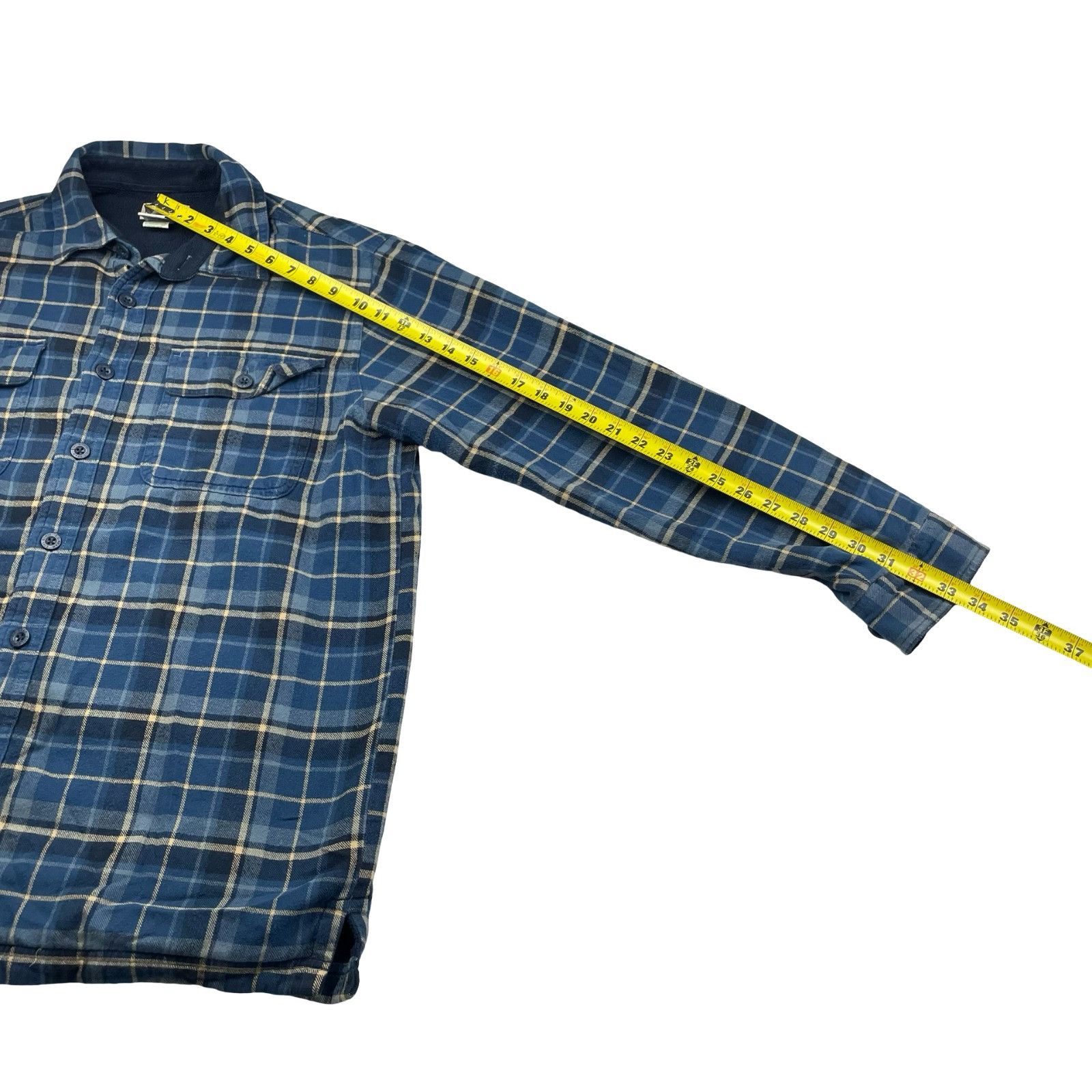 L.L. Bean LL Bean Men's Fleece Lined Flannel Work Shirt Shacket Navy/B Size US M / EU 48-50 / 2 - 6 Thumbnail
