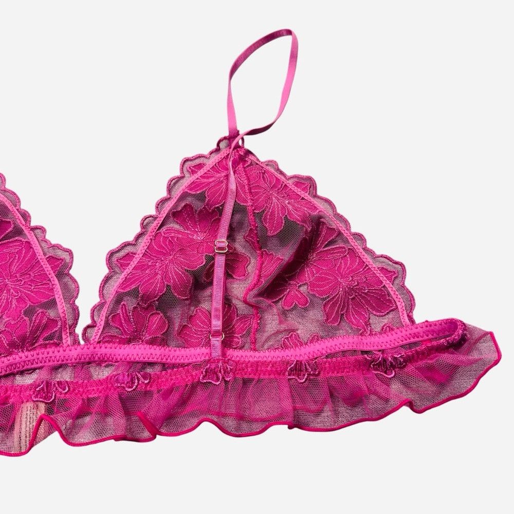 Free People NWT New Free People Hotel Chantelle Triangle Bralette In Da Size ONE SIZE - 9 Thumbnail