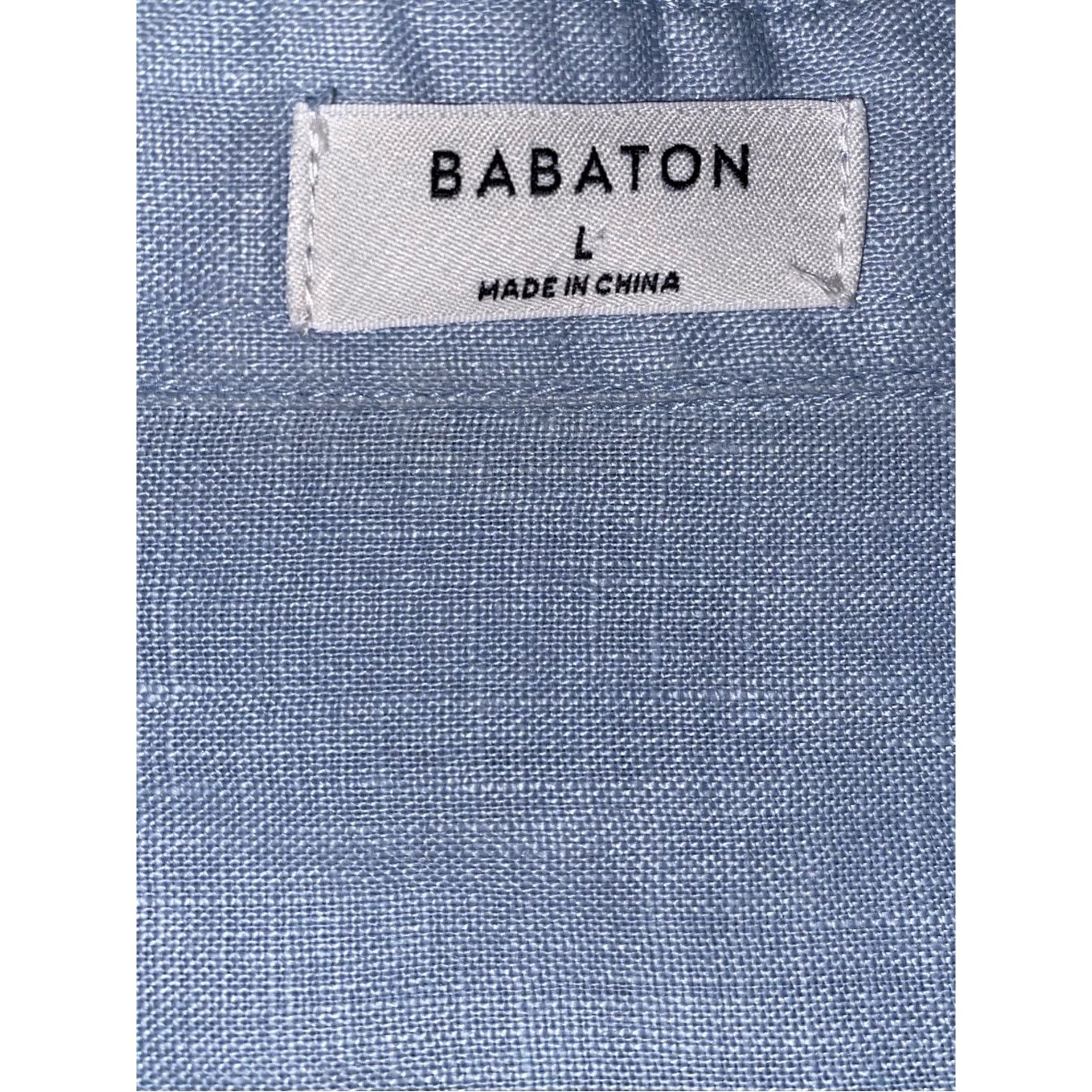 Aritzia Aritzia Babaton $88 Utility Linen Shirt Womens Large EUC Size L / US 10 / IT 46 - 3 Thumbnail