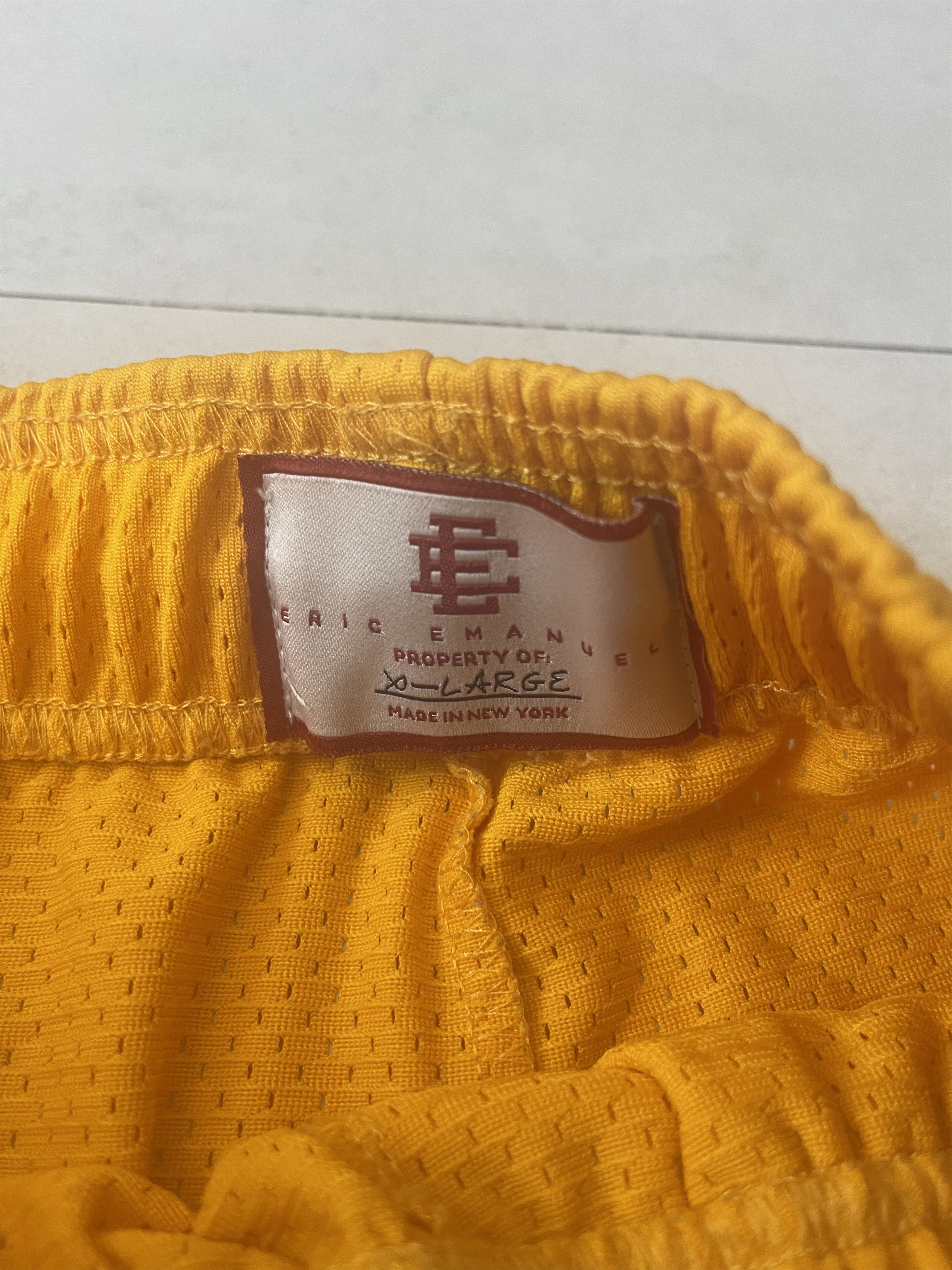 Eric Emanuel Eric Emanuel EE Basic Short - Yellow / purple XL Size US 35 - 2 Thumbnail