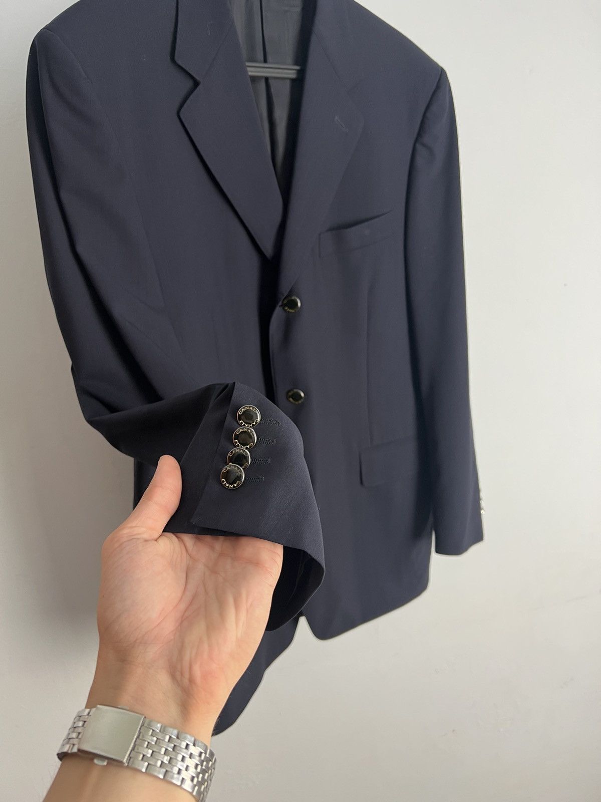Canali Canali Blazer Wool Linen Jacket Size 52R - 2 Thumbnail